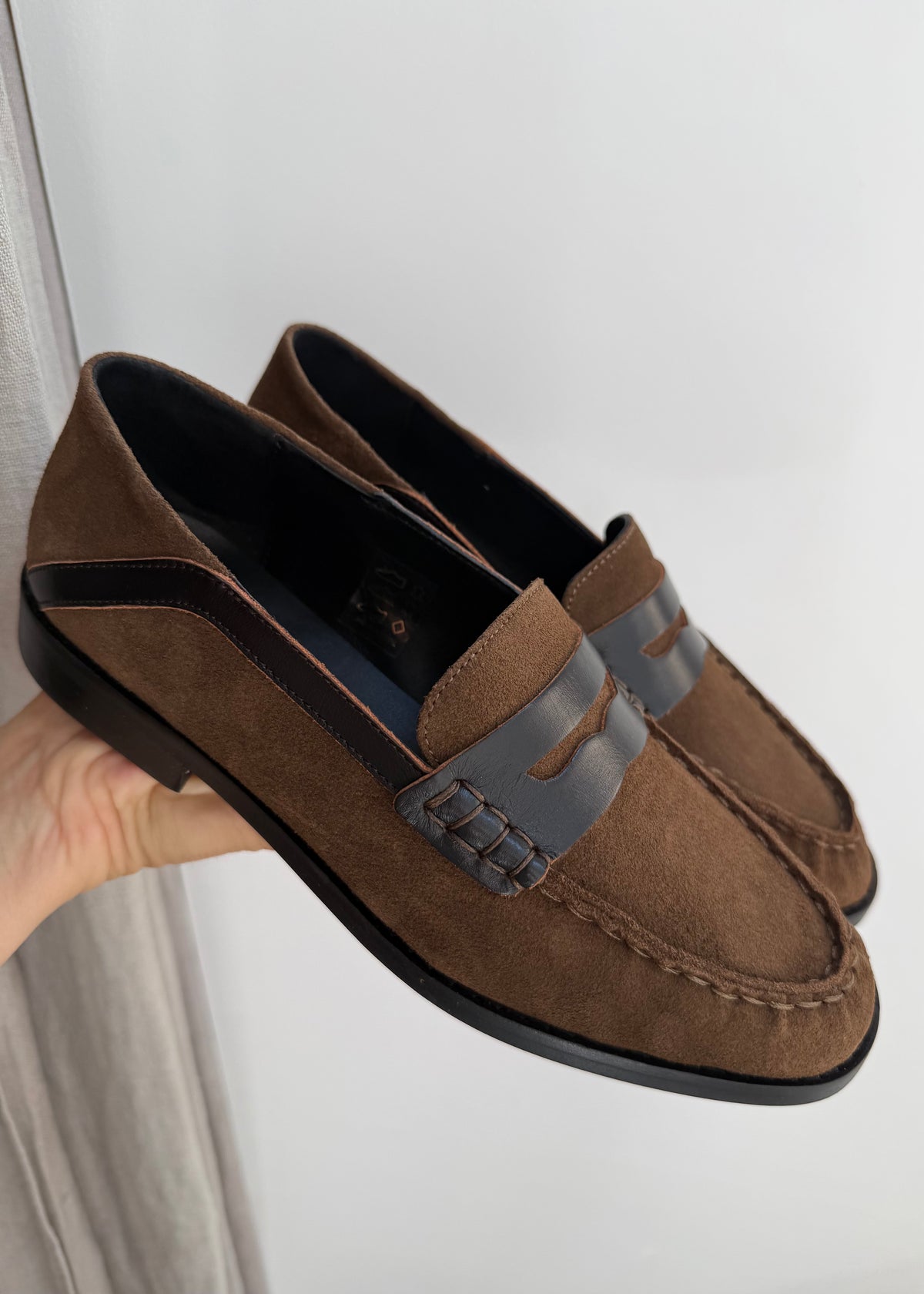 Mocassins Maison Toufet Constance Taupe