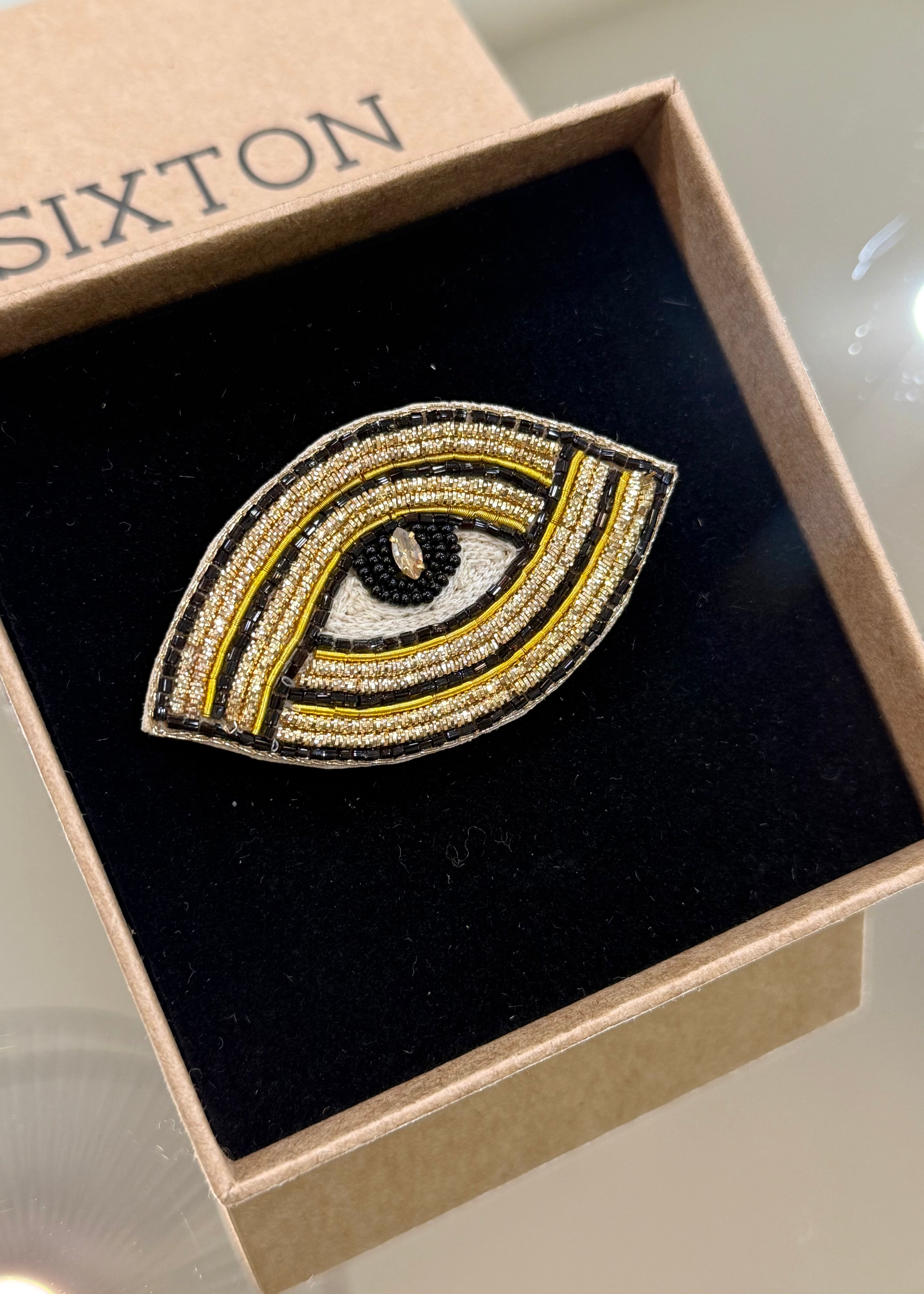 Broche Œil brodé - Sixton London Sixton London