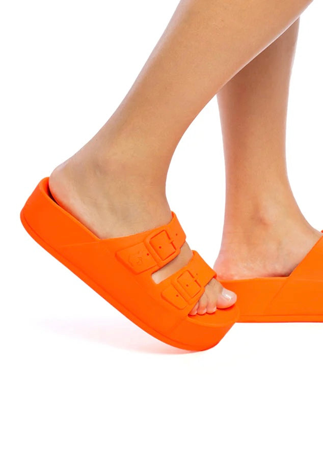 Sandales Cacatoès Caipirinha Orange Fluo Cacatoès