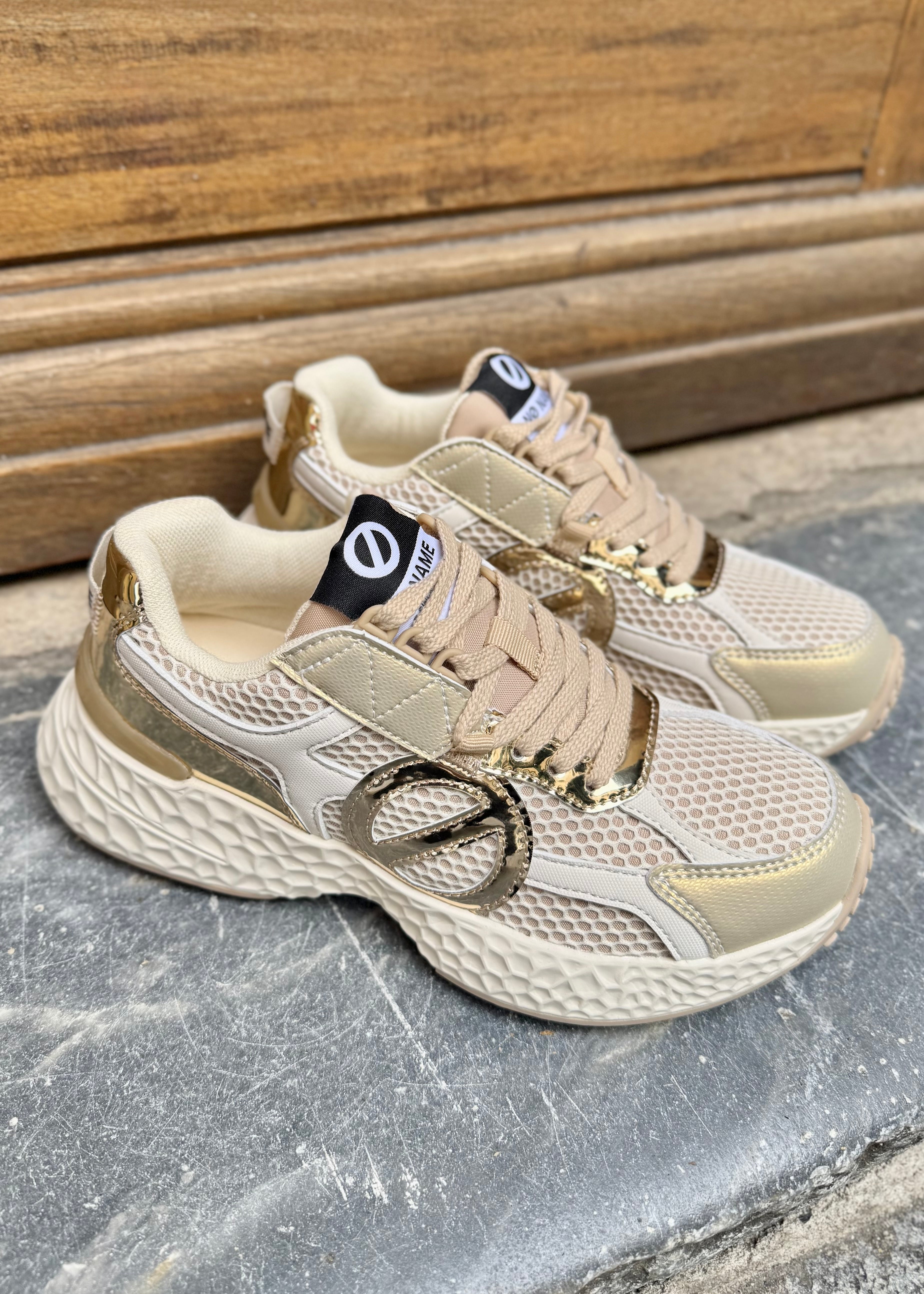 Baskets No Name Carter Runner 2.0 - Dove/Gold No Name