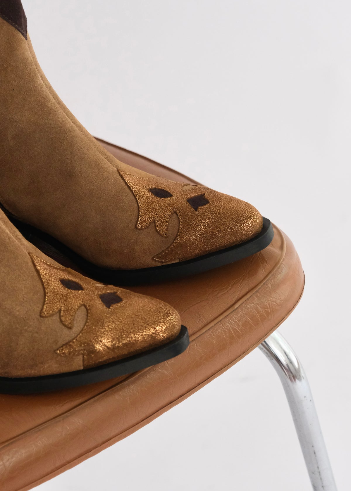 Bottines santiag Minka Jamais Camel