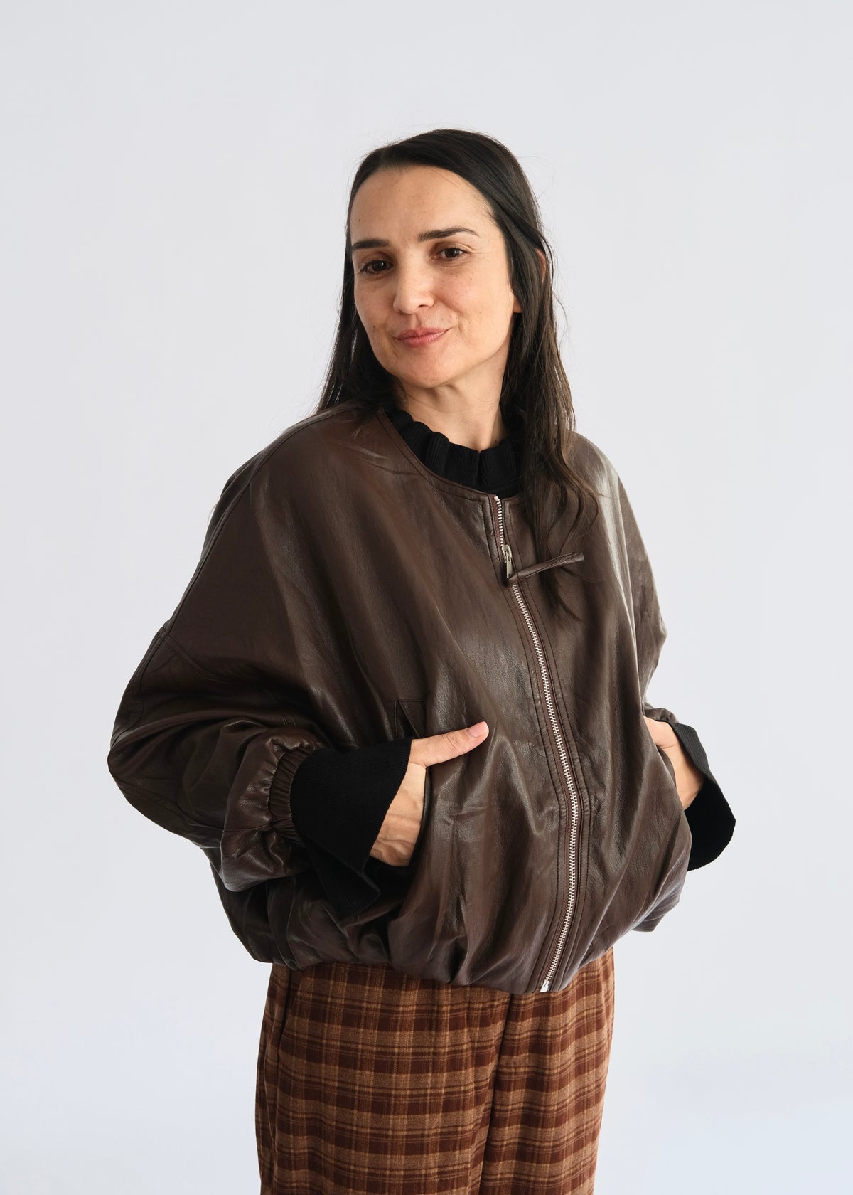 Veste souple ELY marron