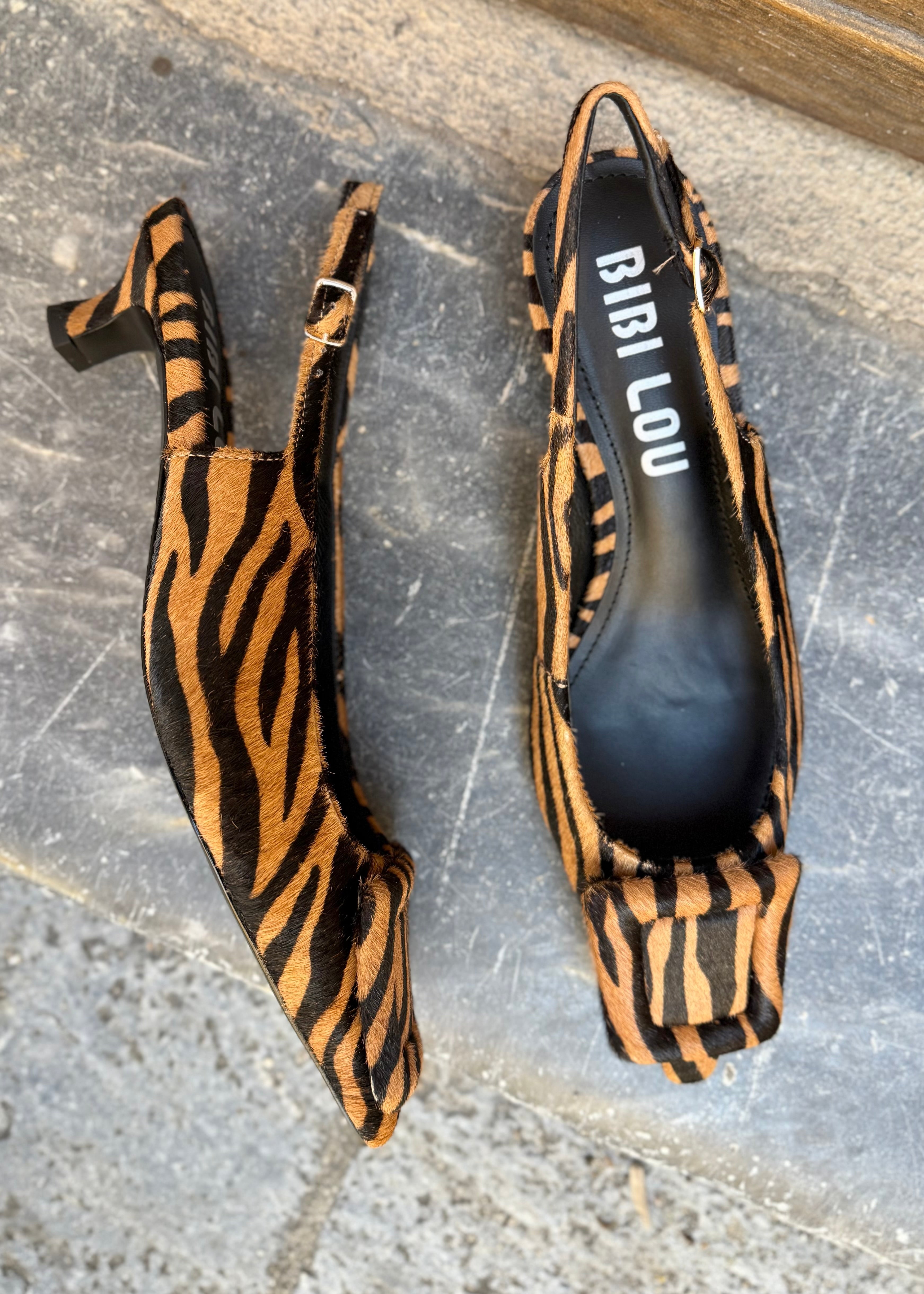 Slingbacks Bibi Lou Bonnie zebra Bibi Lou