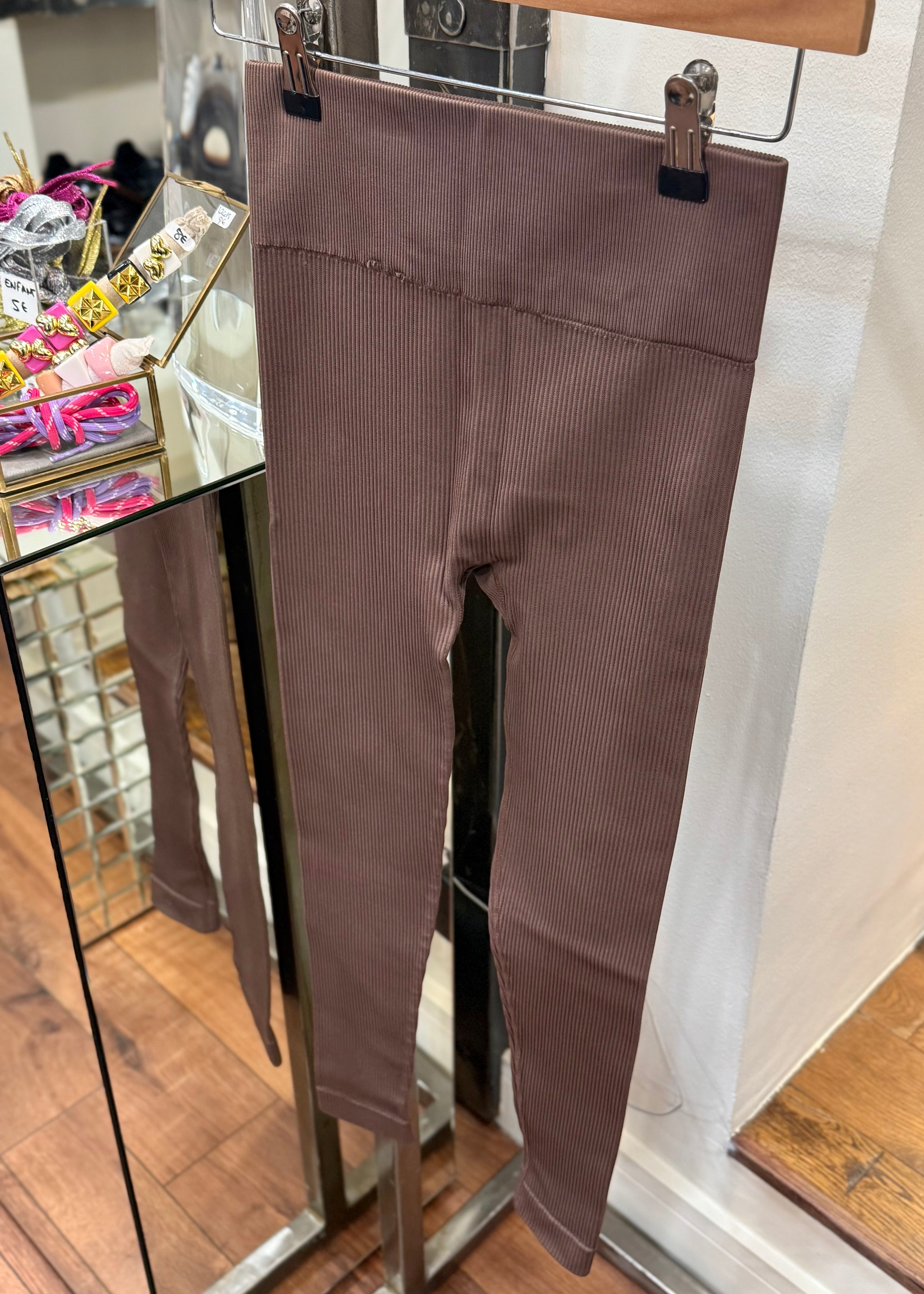 Legging de yoga Ribs SIAWEAR COFFEE SIAWEAR