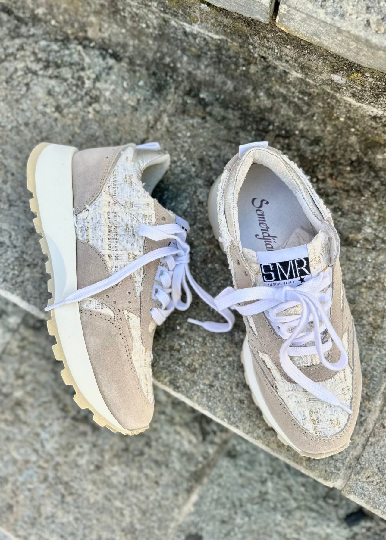 Baskets Semerdjian Balboa 11082 White Tweed Semerdjian