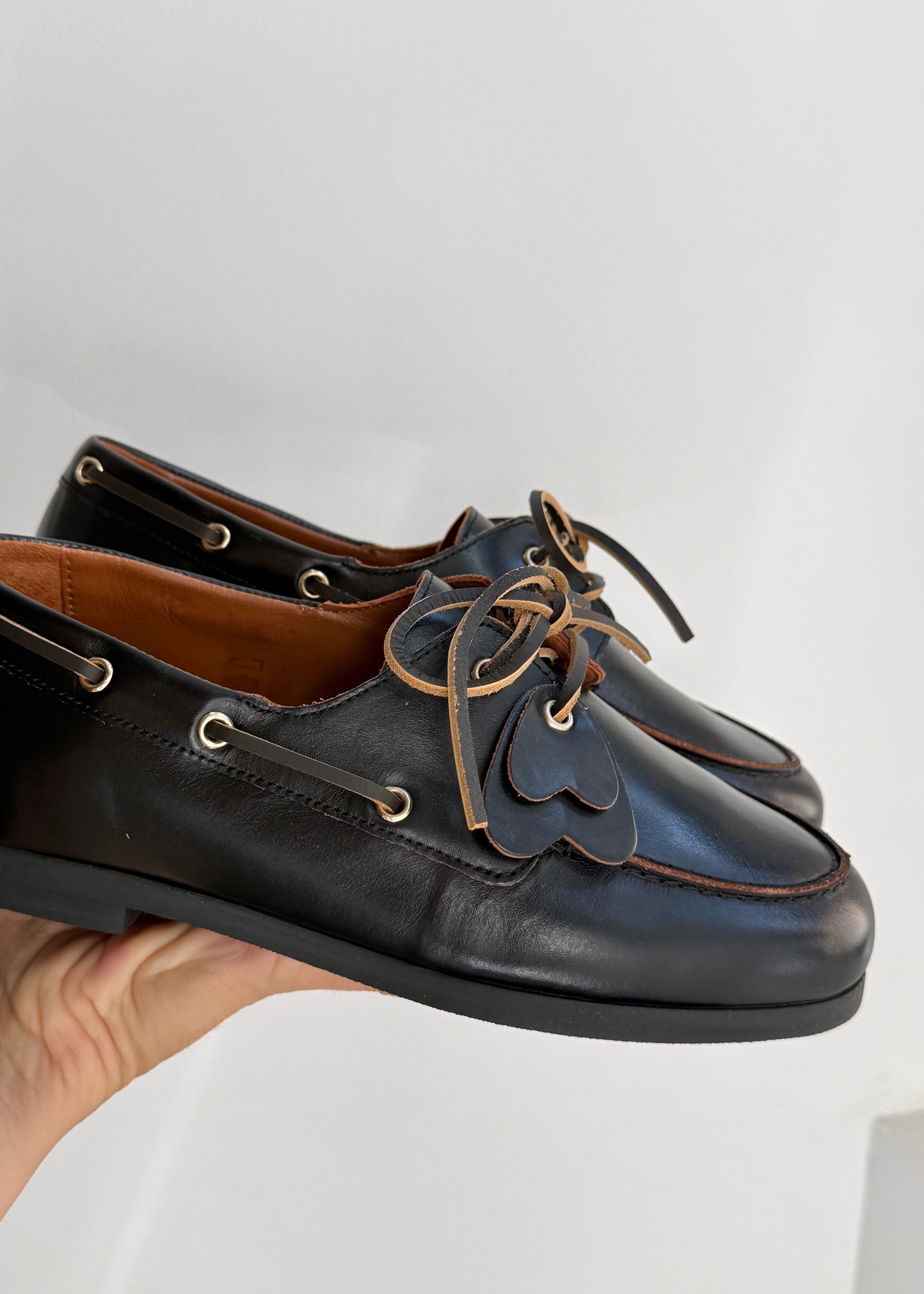Mocassins Maison Toufet Chloé coeur vintage