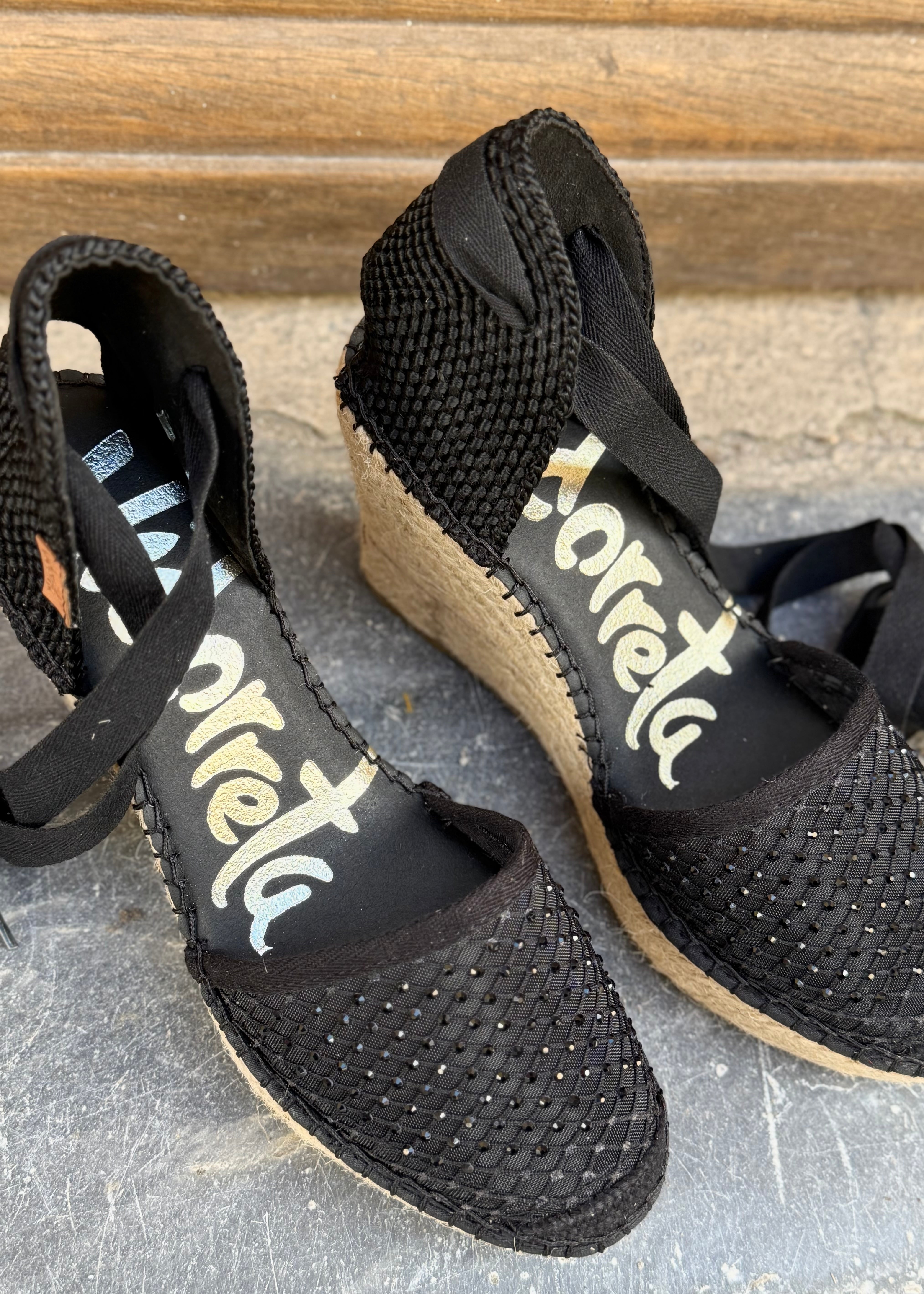 Espadrilles Vidorreta Valenciana Noir Vidorreta