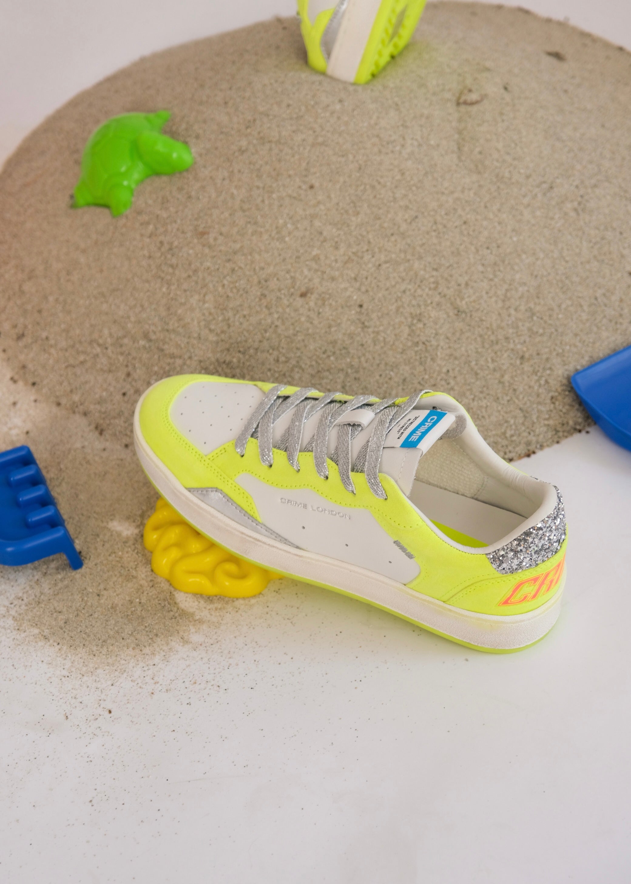 Baskets Crime London Chelsea Neon yellow Crime London
