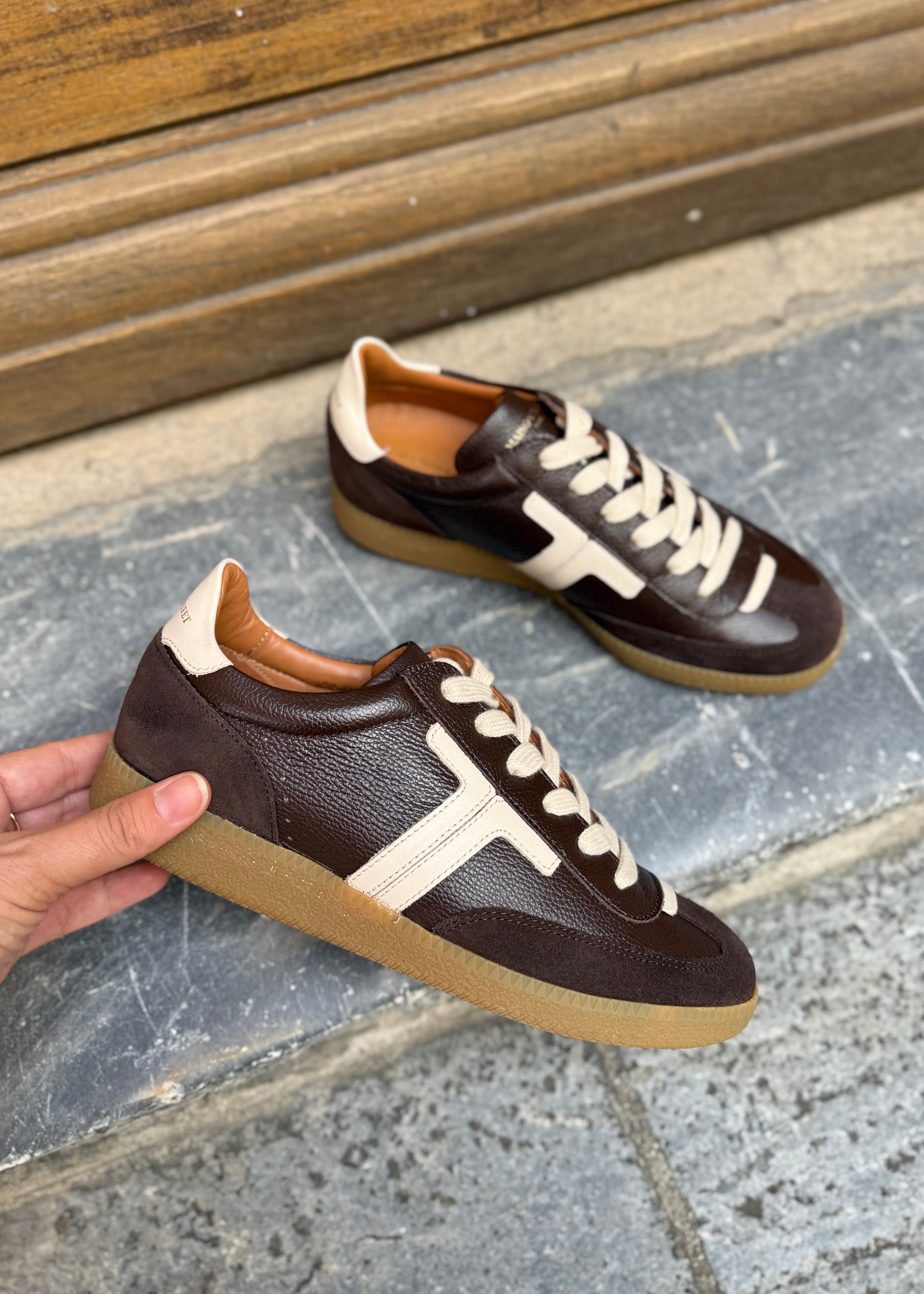 Baskets Maison Toufet Solveig marron Maison Toufet