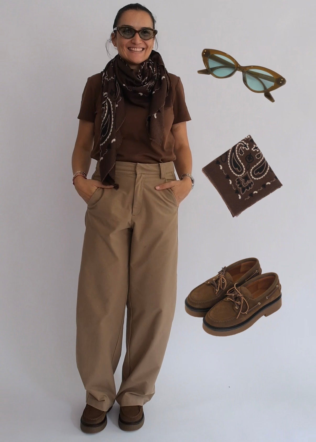 Mocassins Maison Toufet Tina taupe
