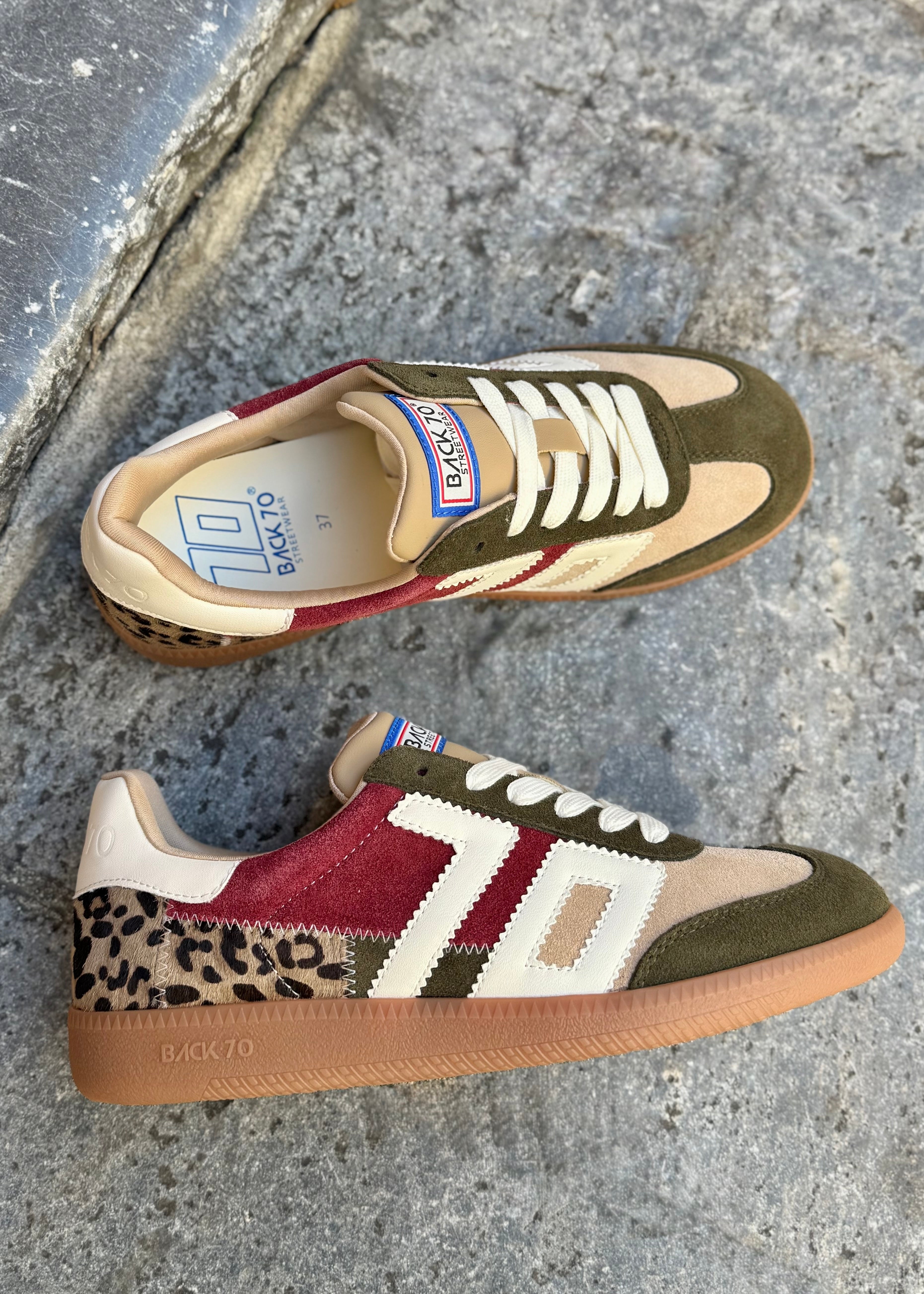 Baskets Back70 Squid Mix suède Back 70