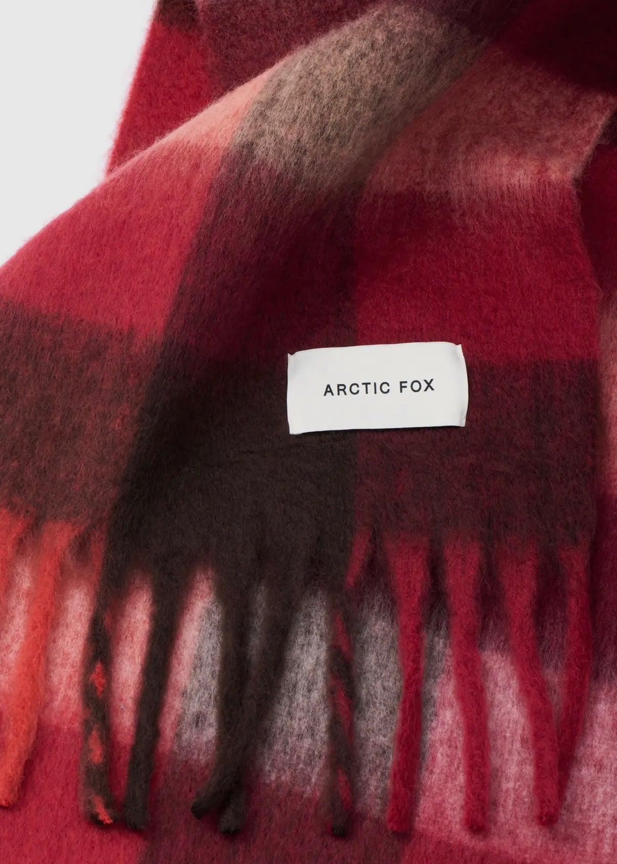 Écharpe Arctic Fox & Co - Burgundy check Arctic Fox and Co