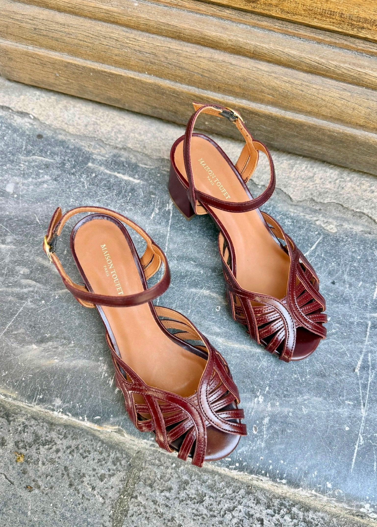 Sandales Maison Toufet Octavia Bordeaux Maison Toufet