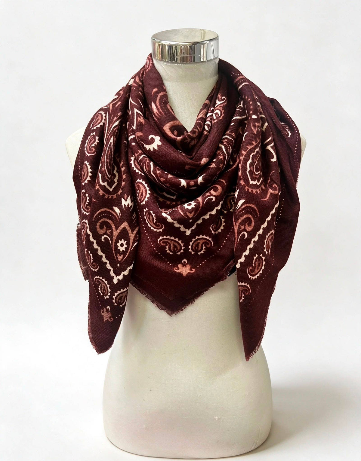 Écharpe bandana K21 Carré Lainé - L'adresse Corte