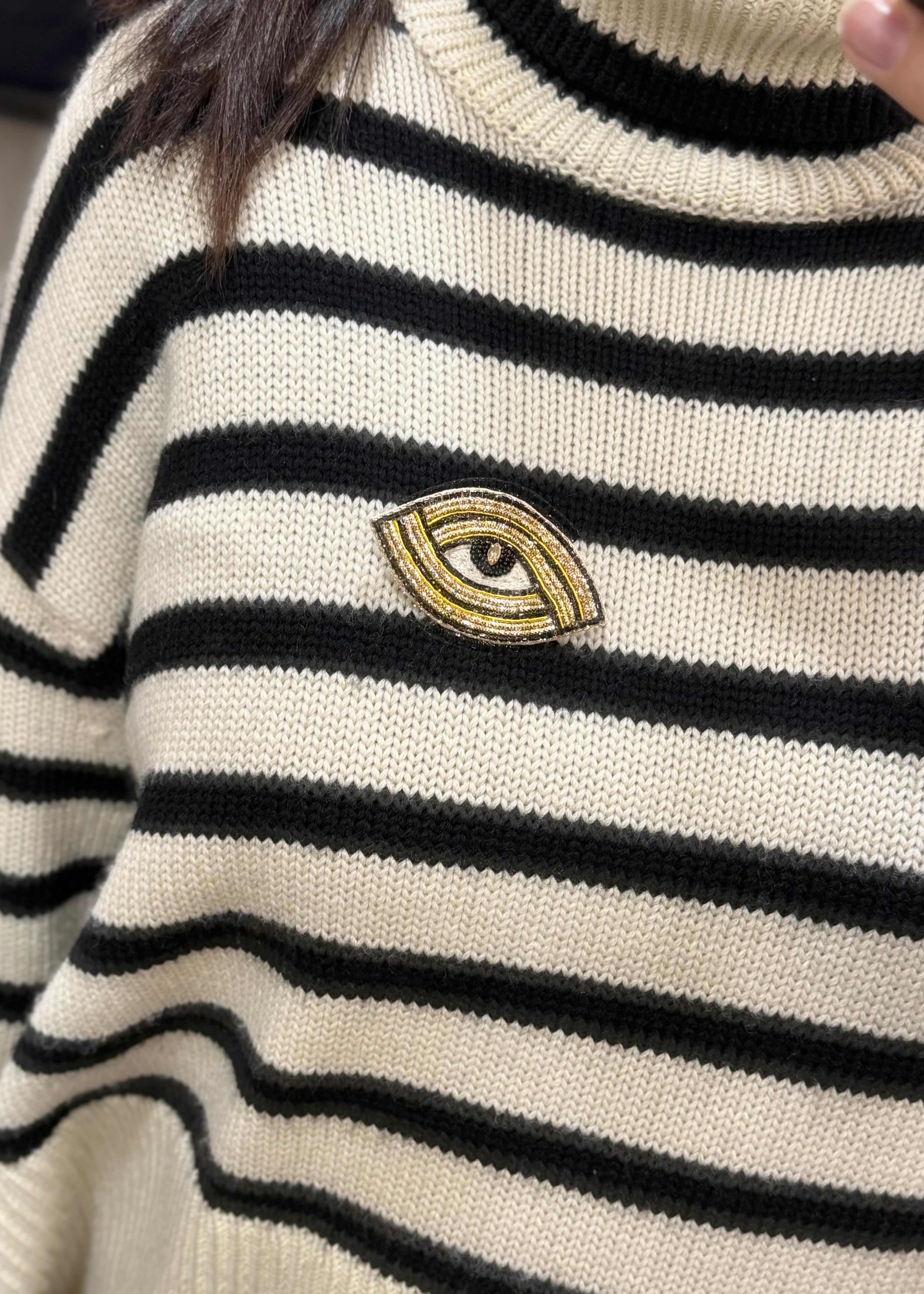 Broche Œil brodé - Sixton London Sixton London