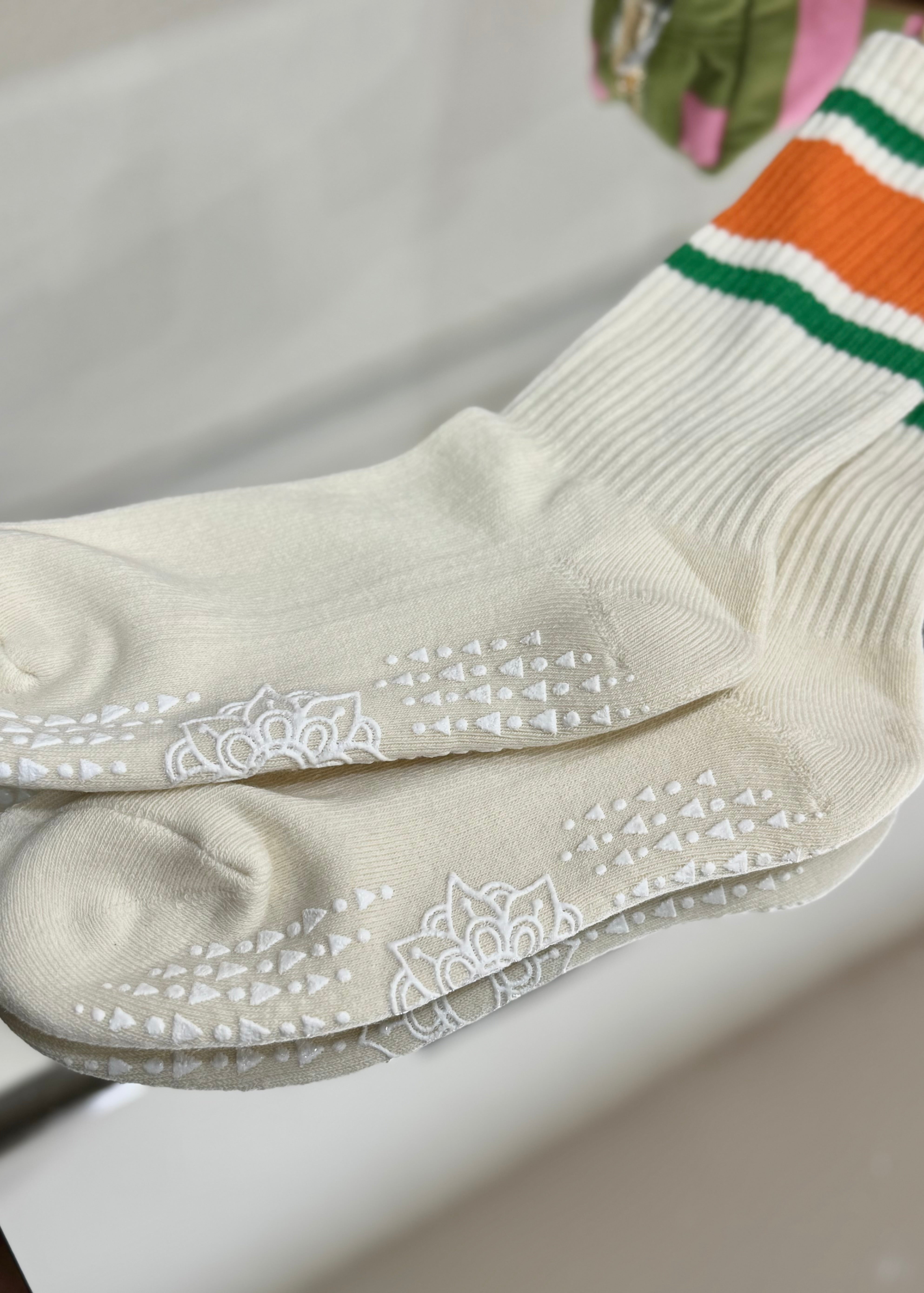 Chaussettes Yoga Pilates écru 7DAYSSOCKS