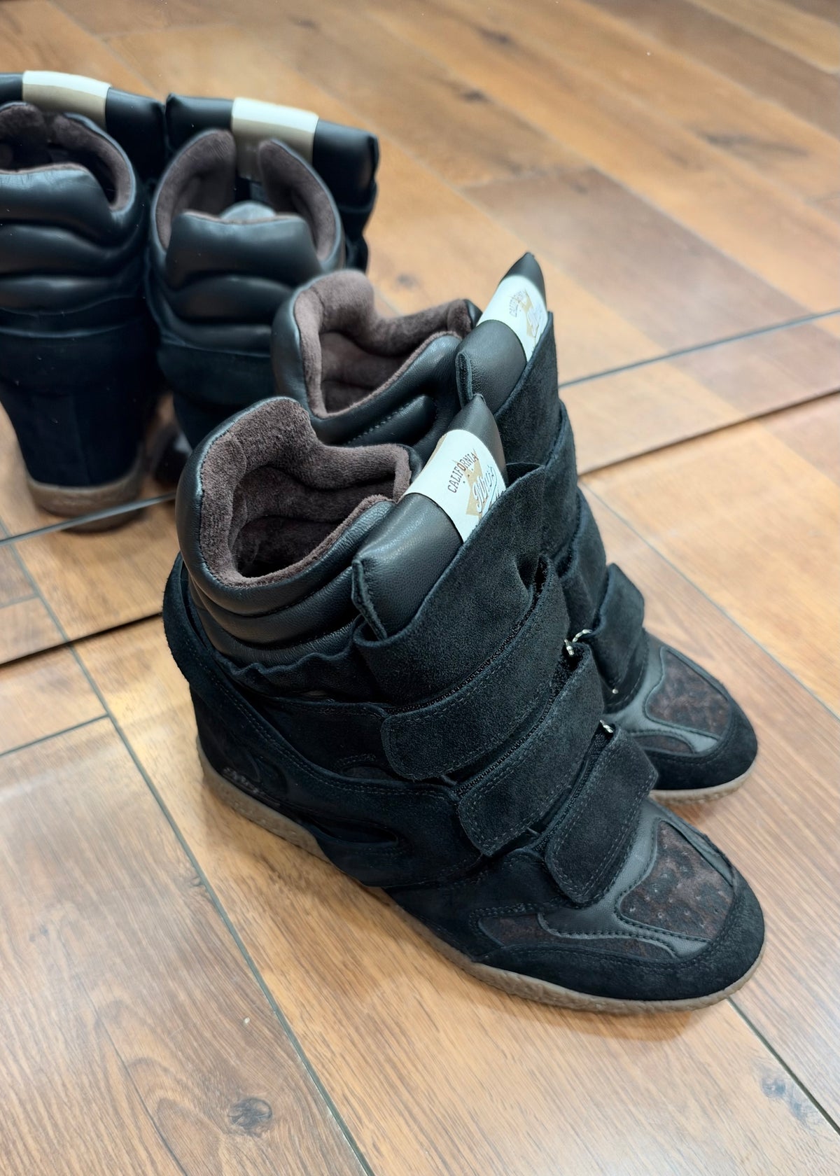 Baskets compensées MRP Star Chamonix V9 Noir - L'adresse Corte