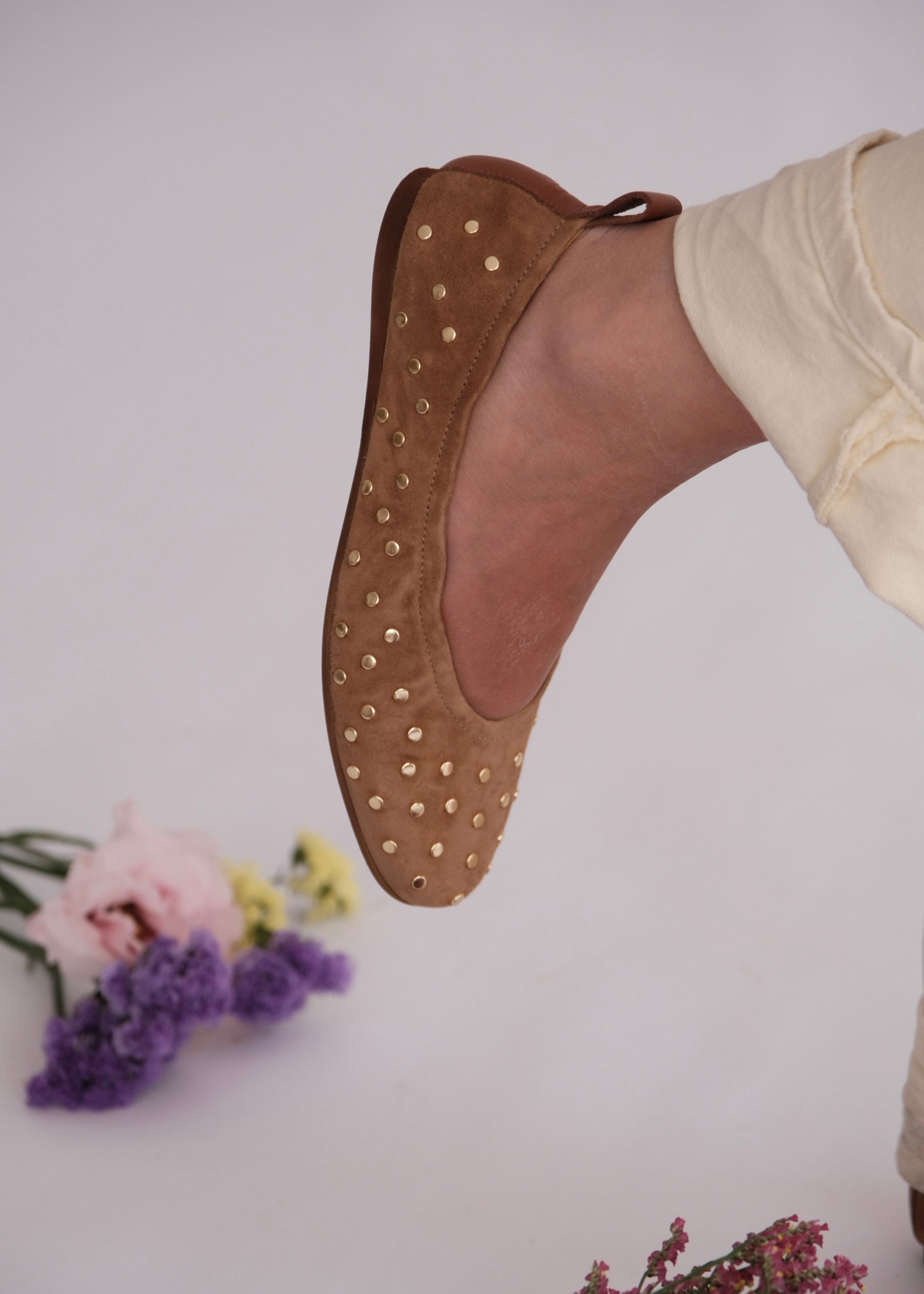 Ballerines Mat:20 9108 Cuoio/Gold Mat:20