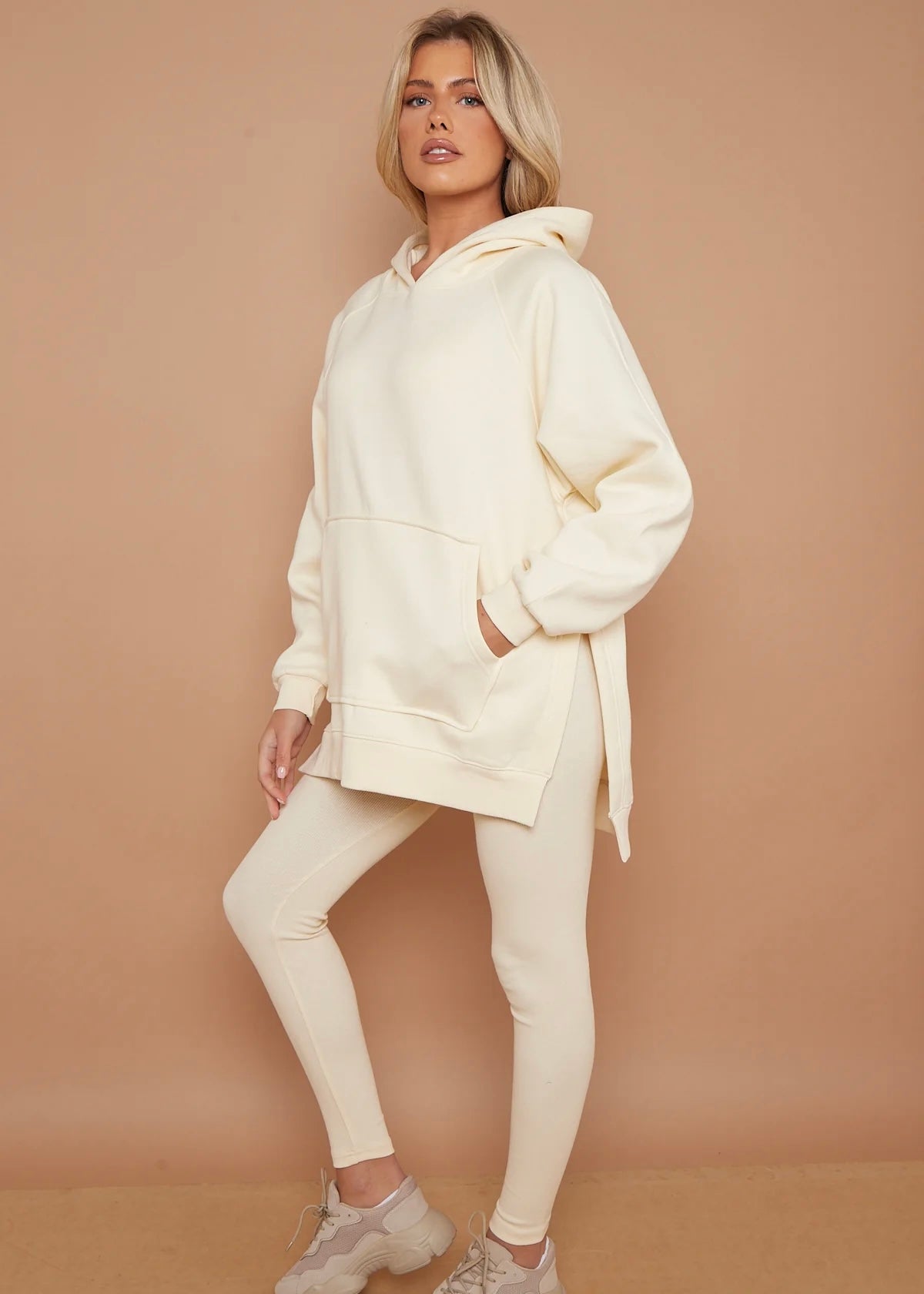 Ensemble oversized Sweat/legging écru L'adresse Corte