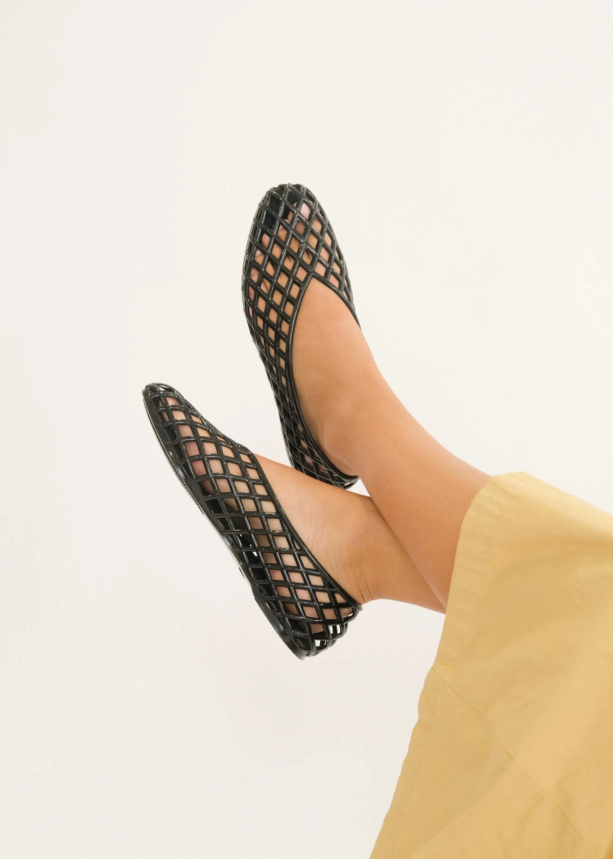 Ballerines jelly Tess noir L'adresse Corte