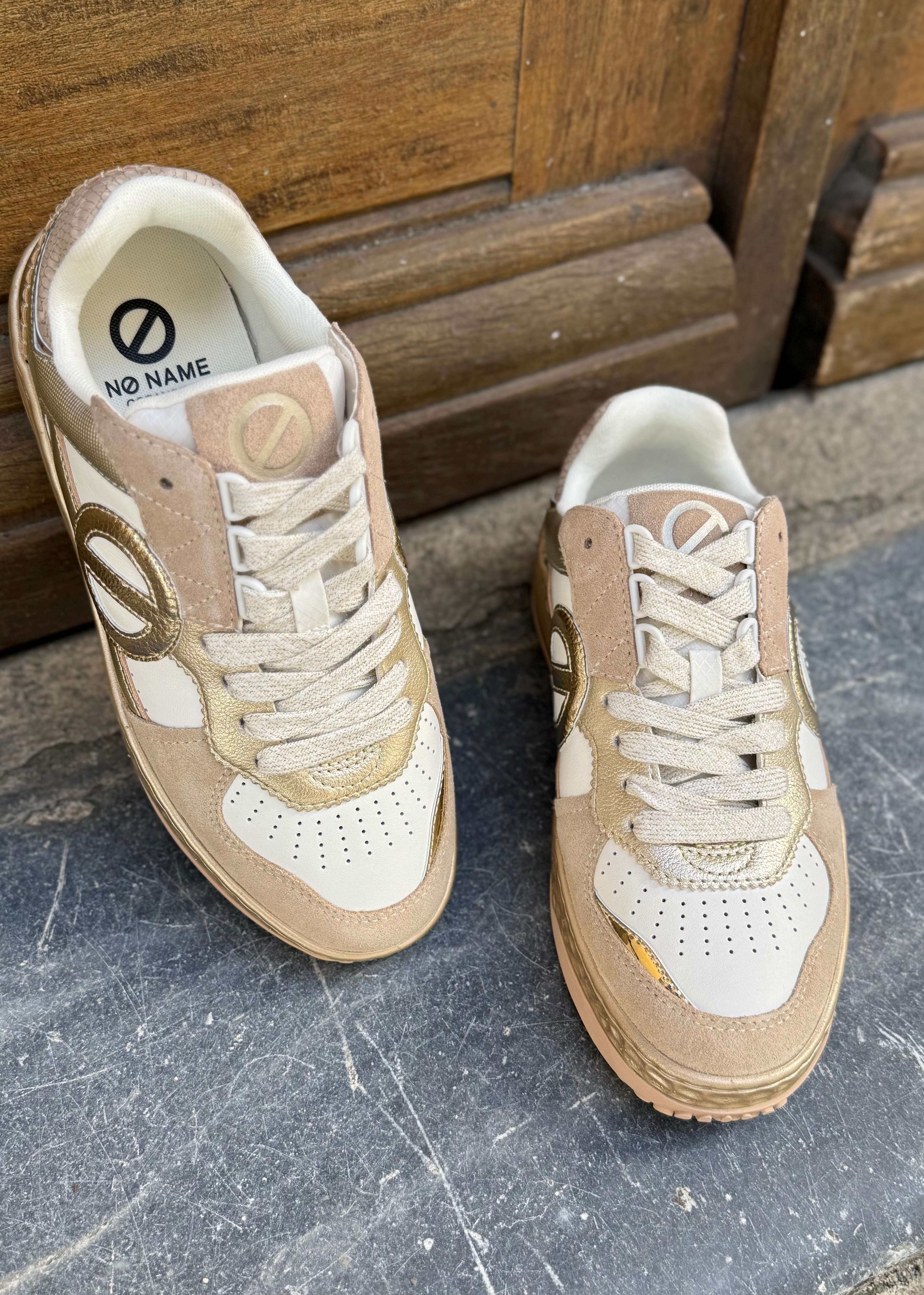 Baskets No Name Tyler court - White/Gold No Name