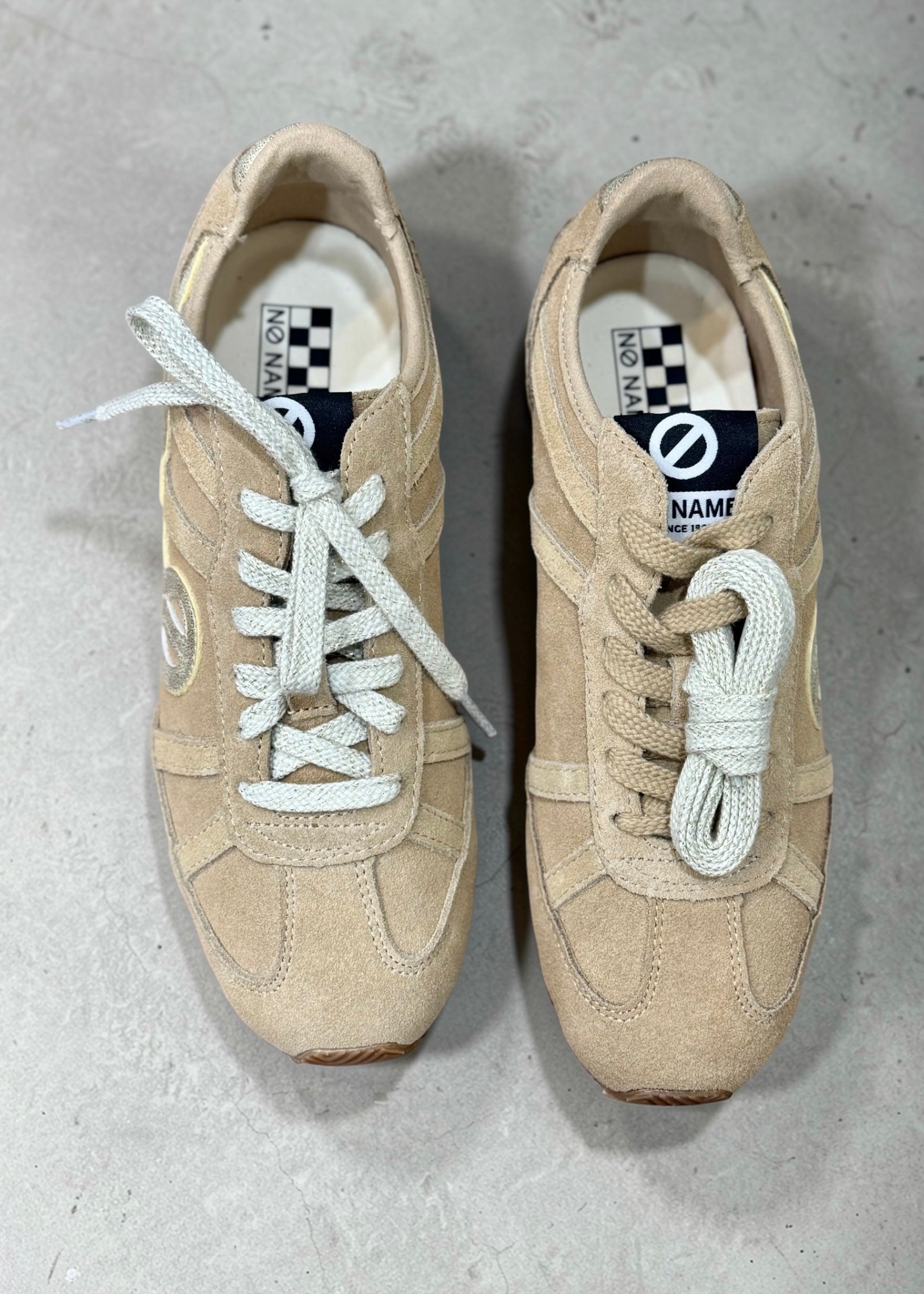 Baskets No name EVO Run Nude suède No Name