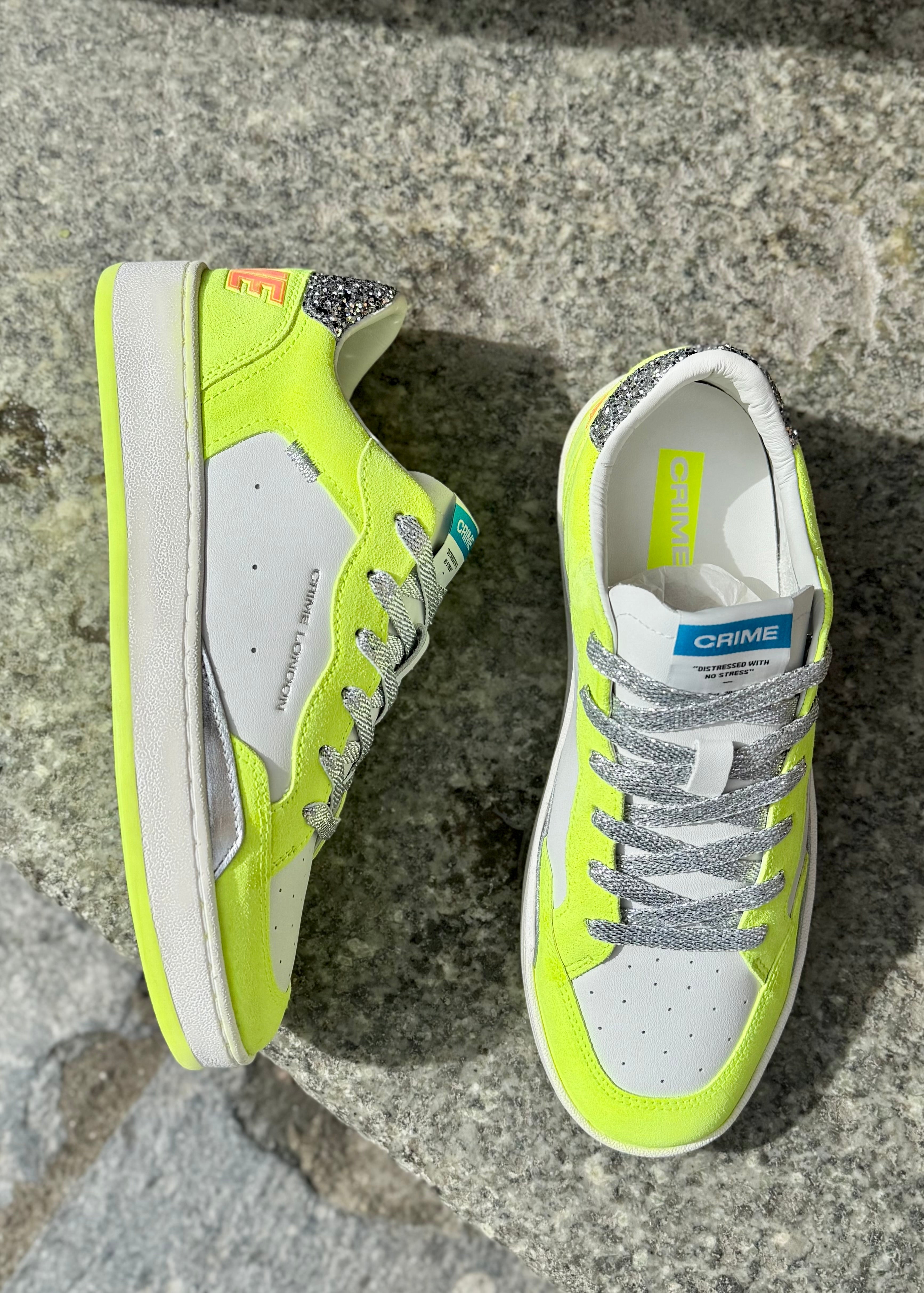 Baskets Crime London Chelsea Neon yellow Crime London