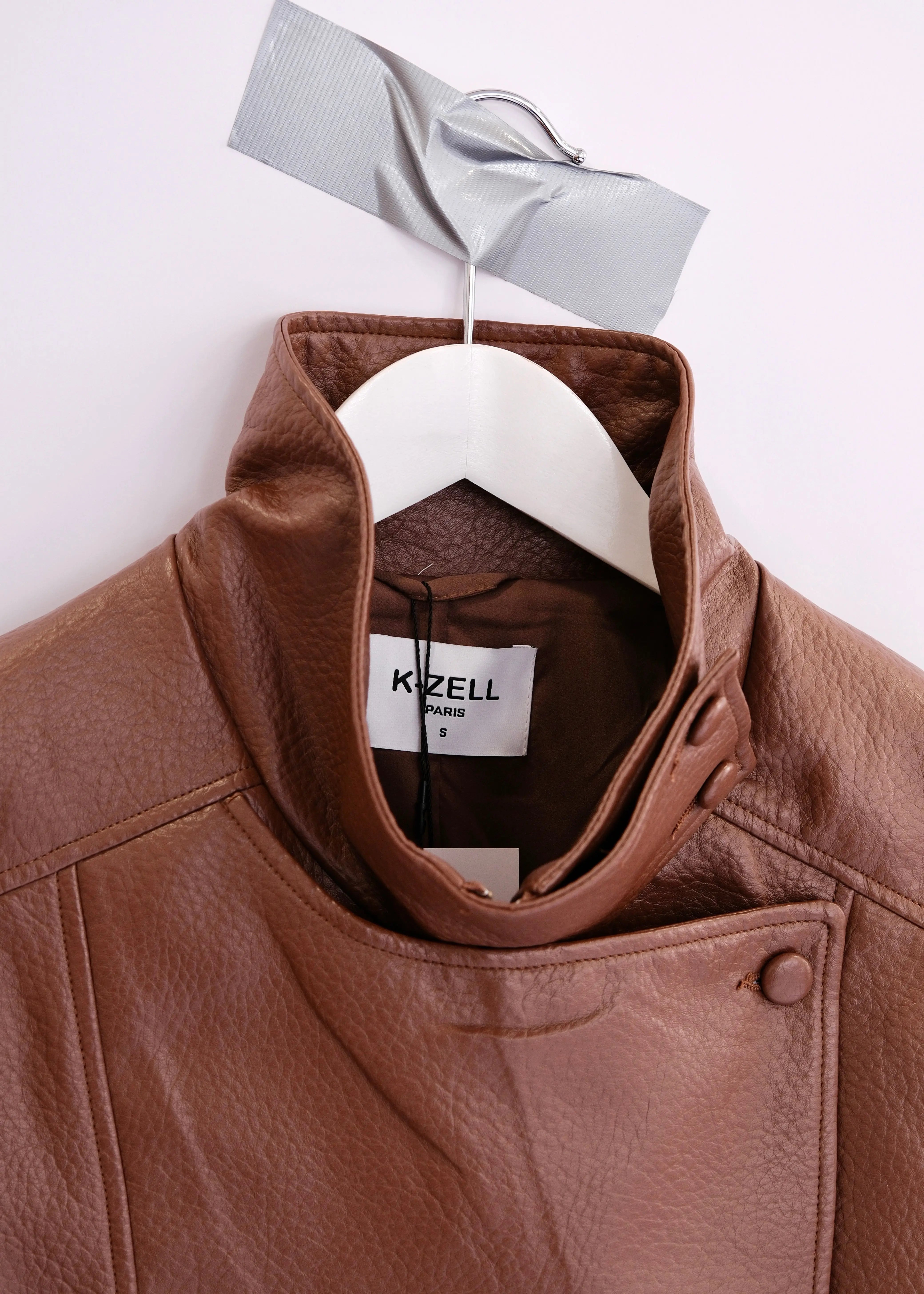 Blouson oversized FOLY Cognac L'adresse Corte