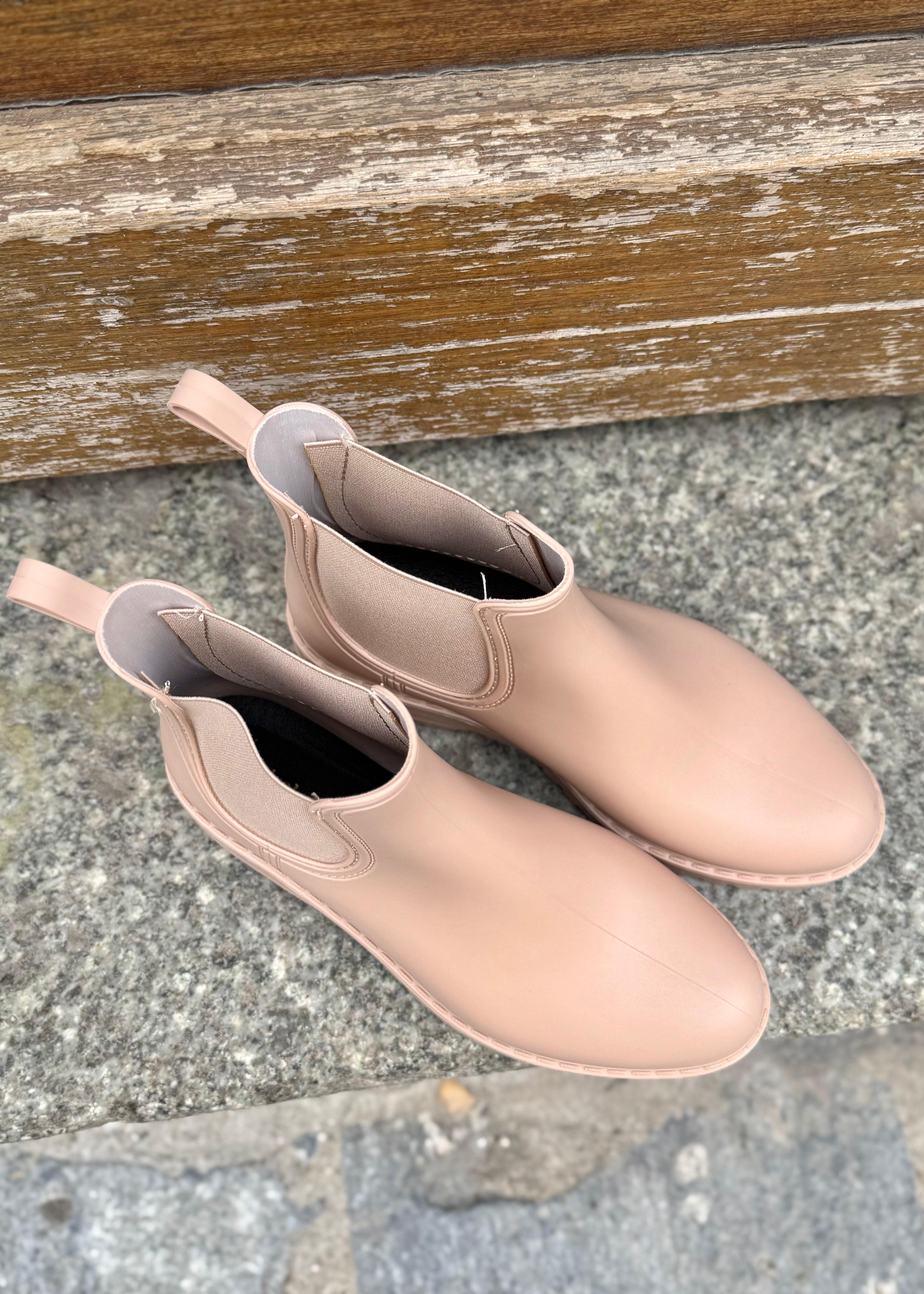 Bottes de pluie courtes Beige L'adresse Corte