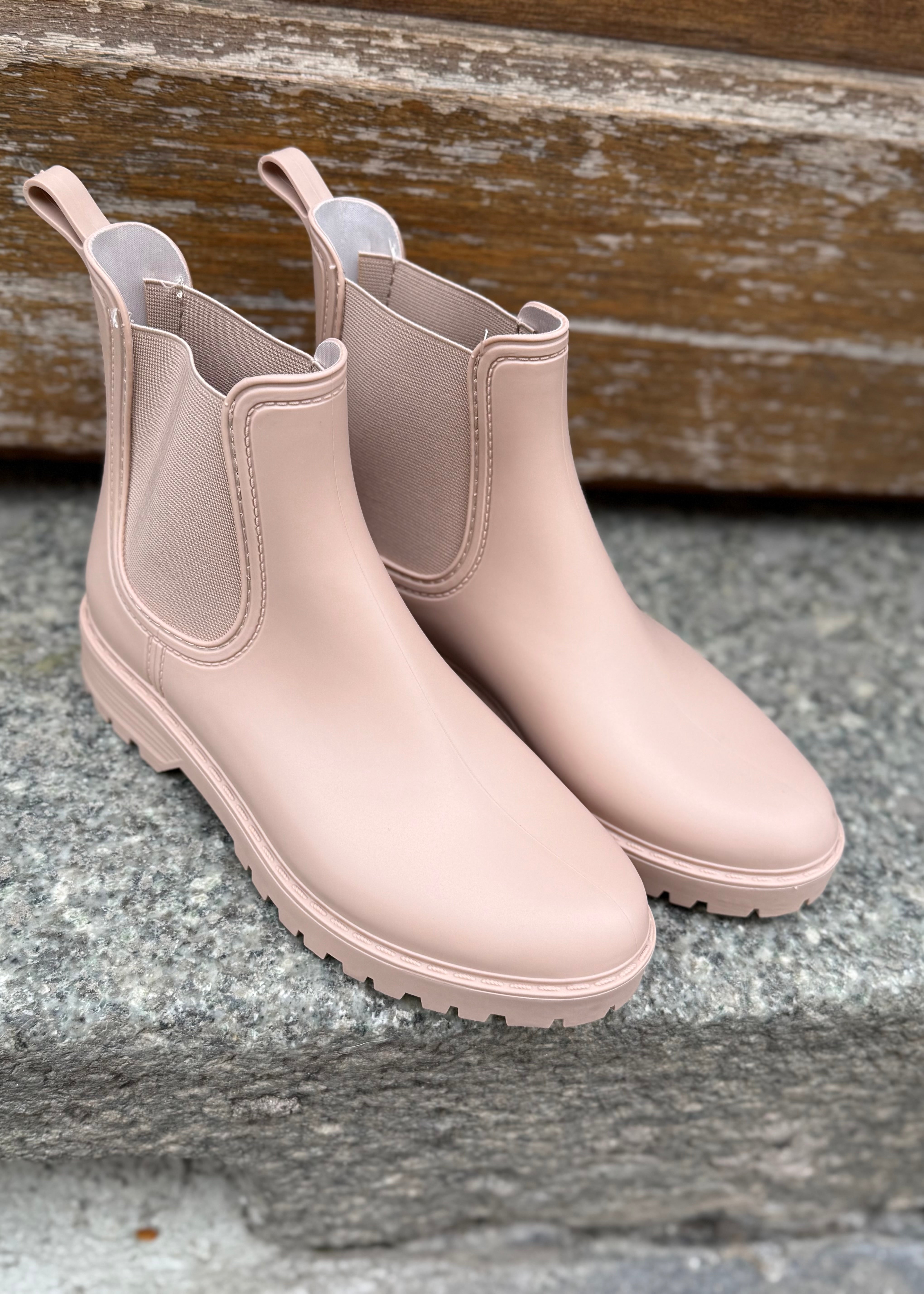 Bottes de pluie courtes Beige L'adresse Corte