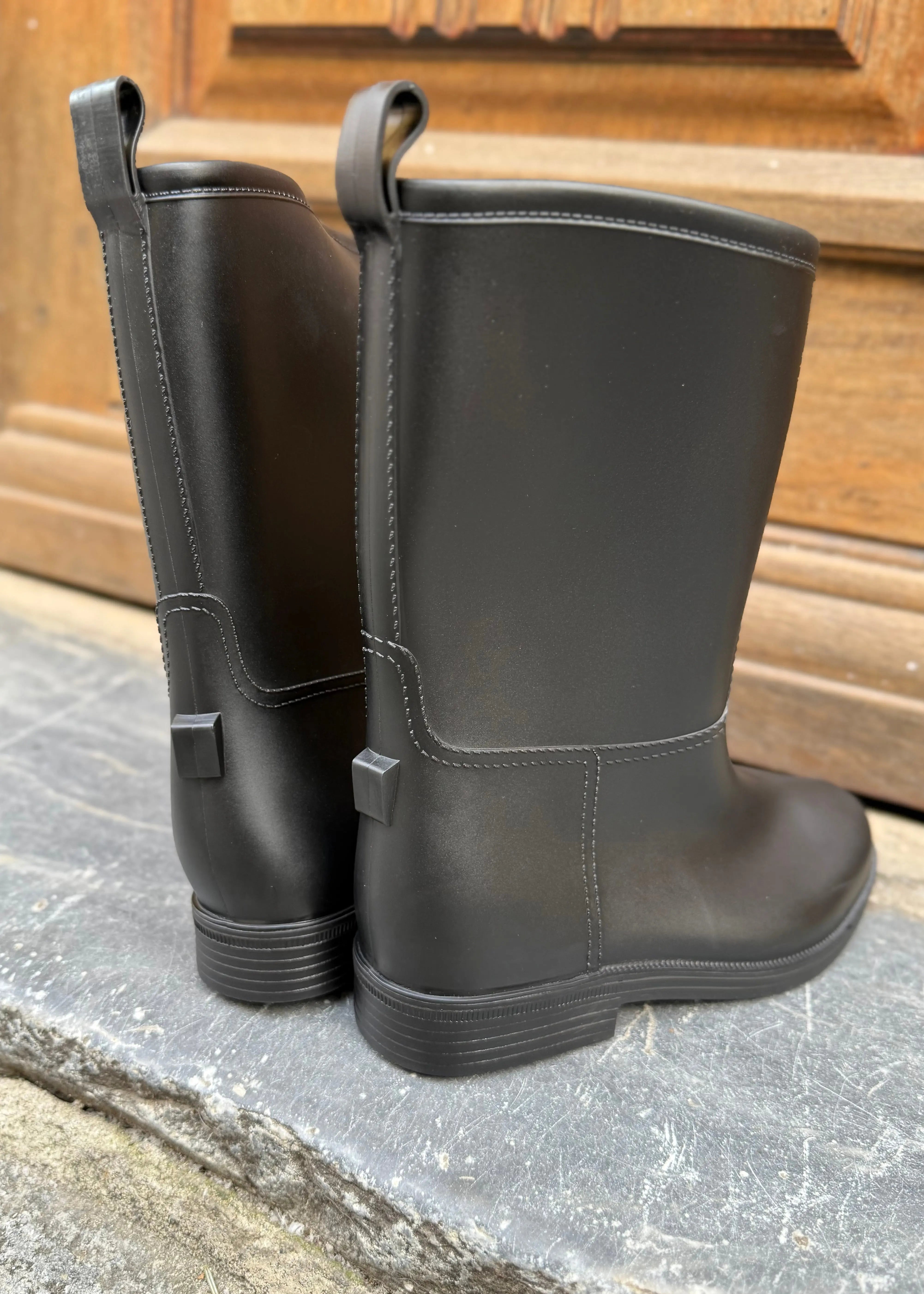 Bottes de pluie mi-hautes Noir L'adresse Corte