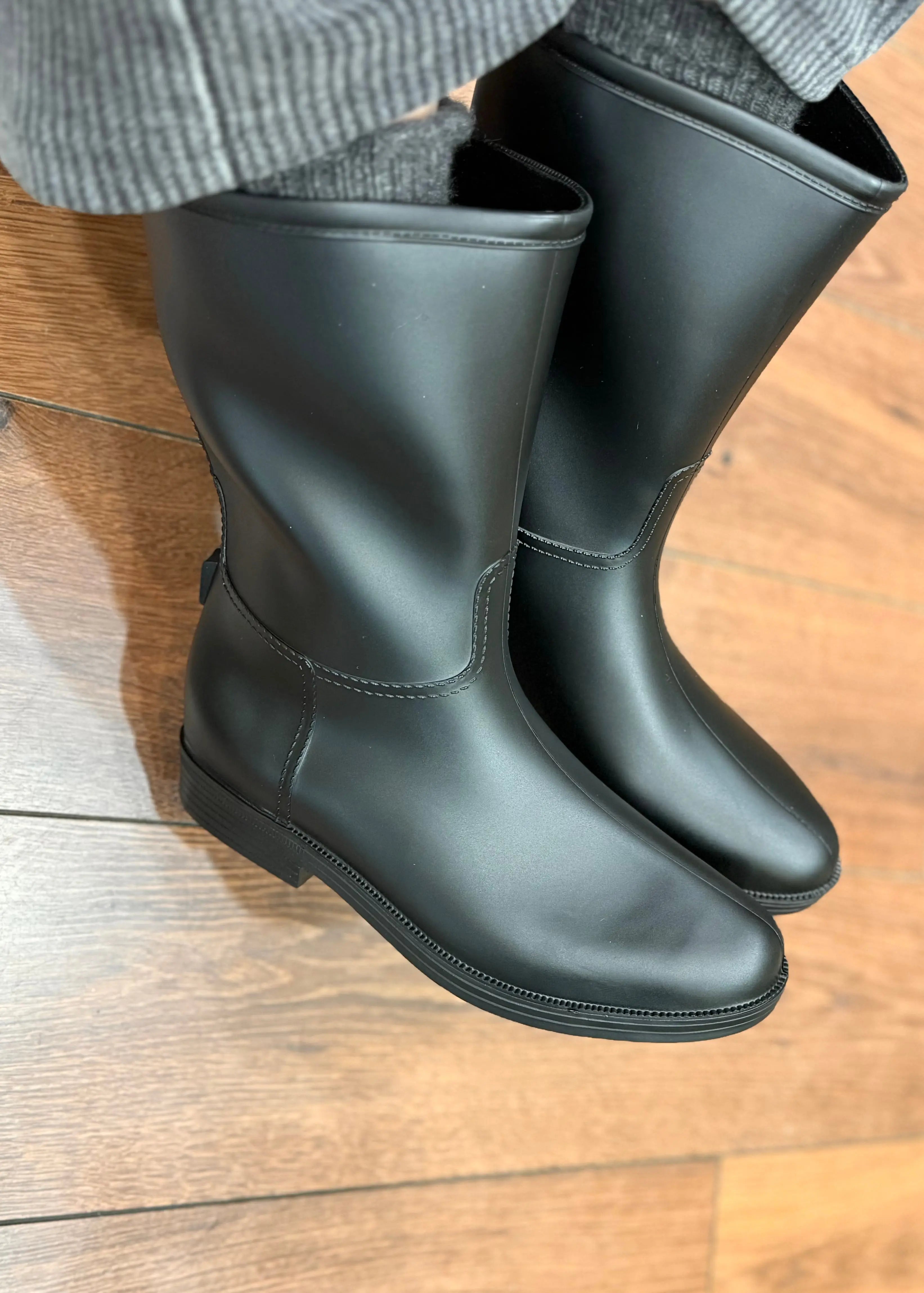 Bottes de pluie mi-hautes Noir L'adresse Corte