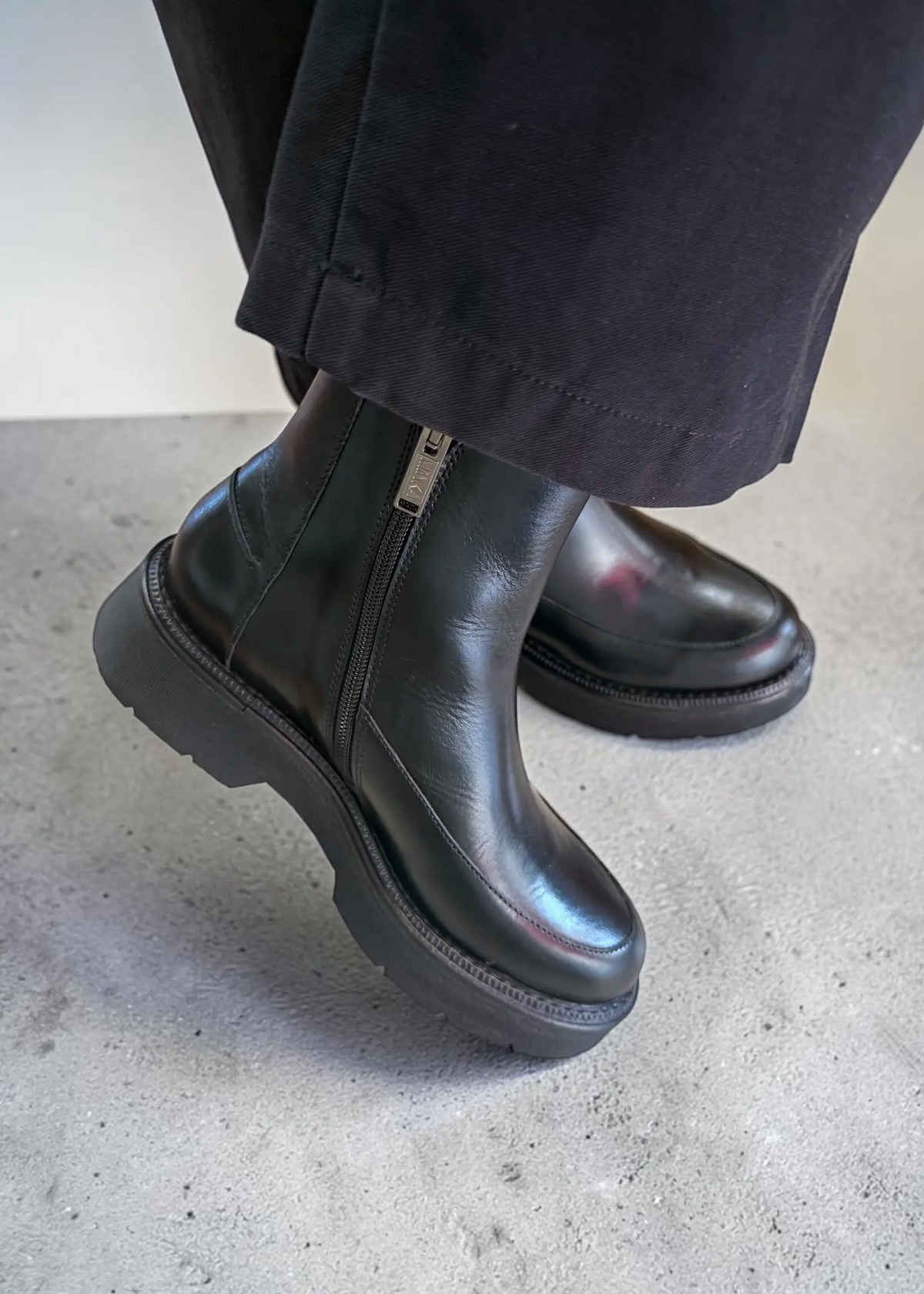 Bottines Minka LINK cuir noir Minka Design