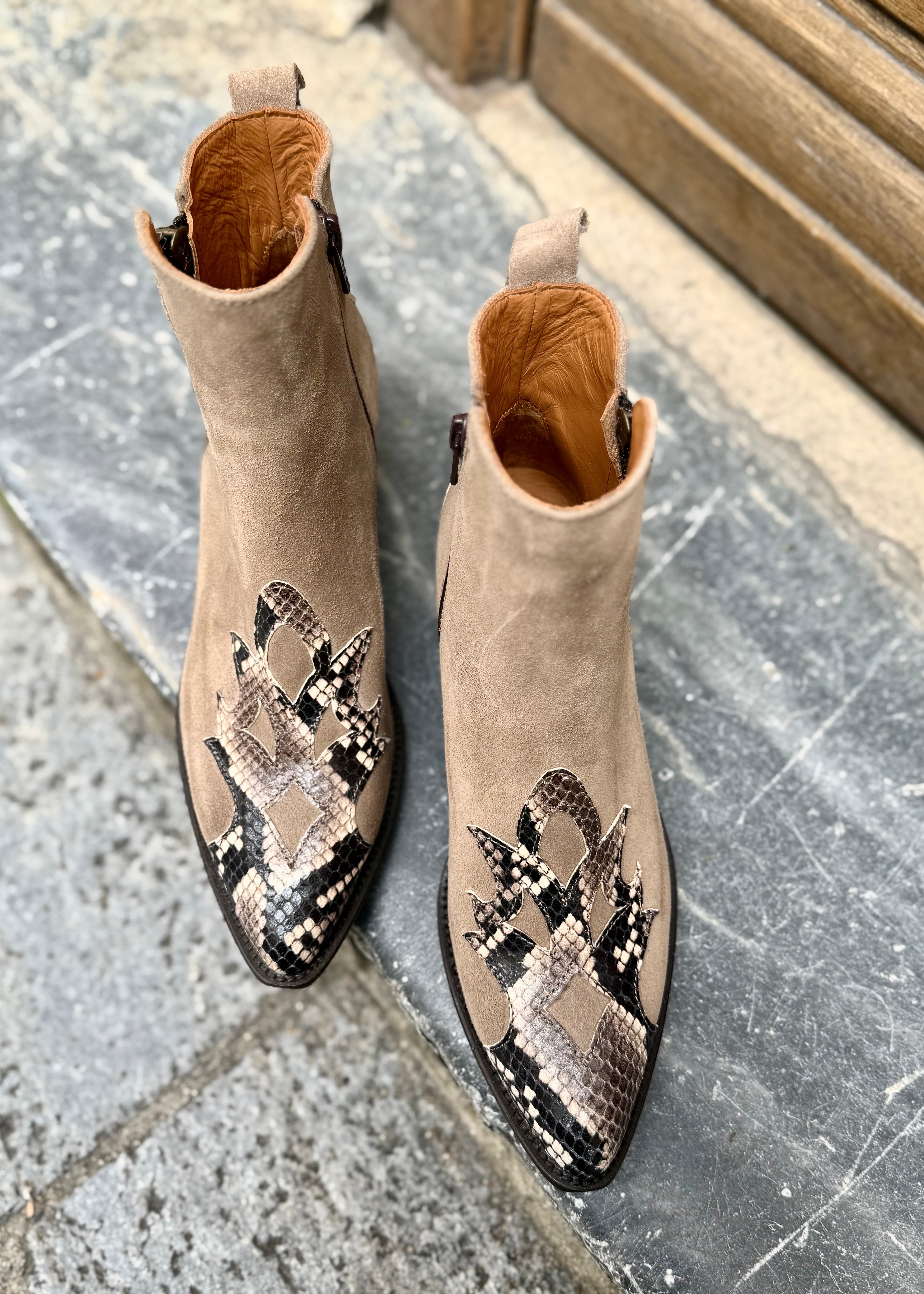 Bottines Mat:20 Lily 9516 Piton cocco Mat:20