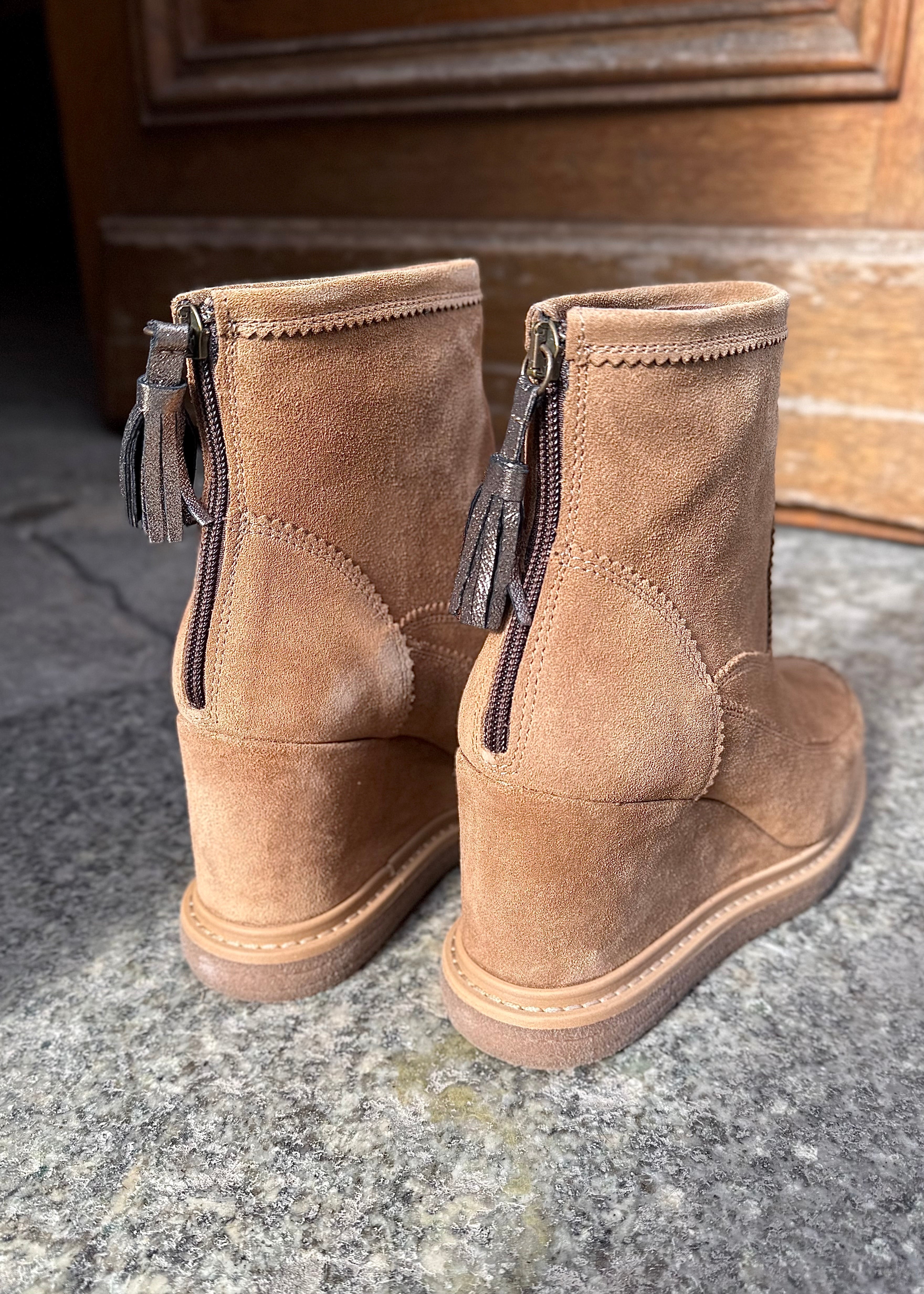 Bottines compensées Minka design Hendra Taupe Minka Design