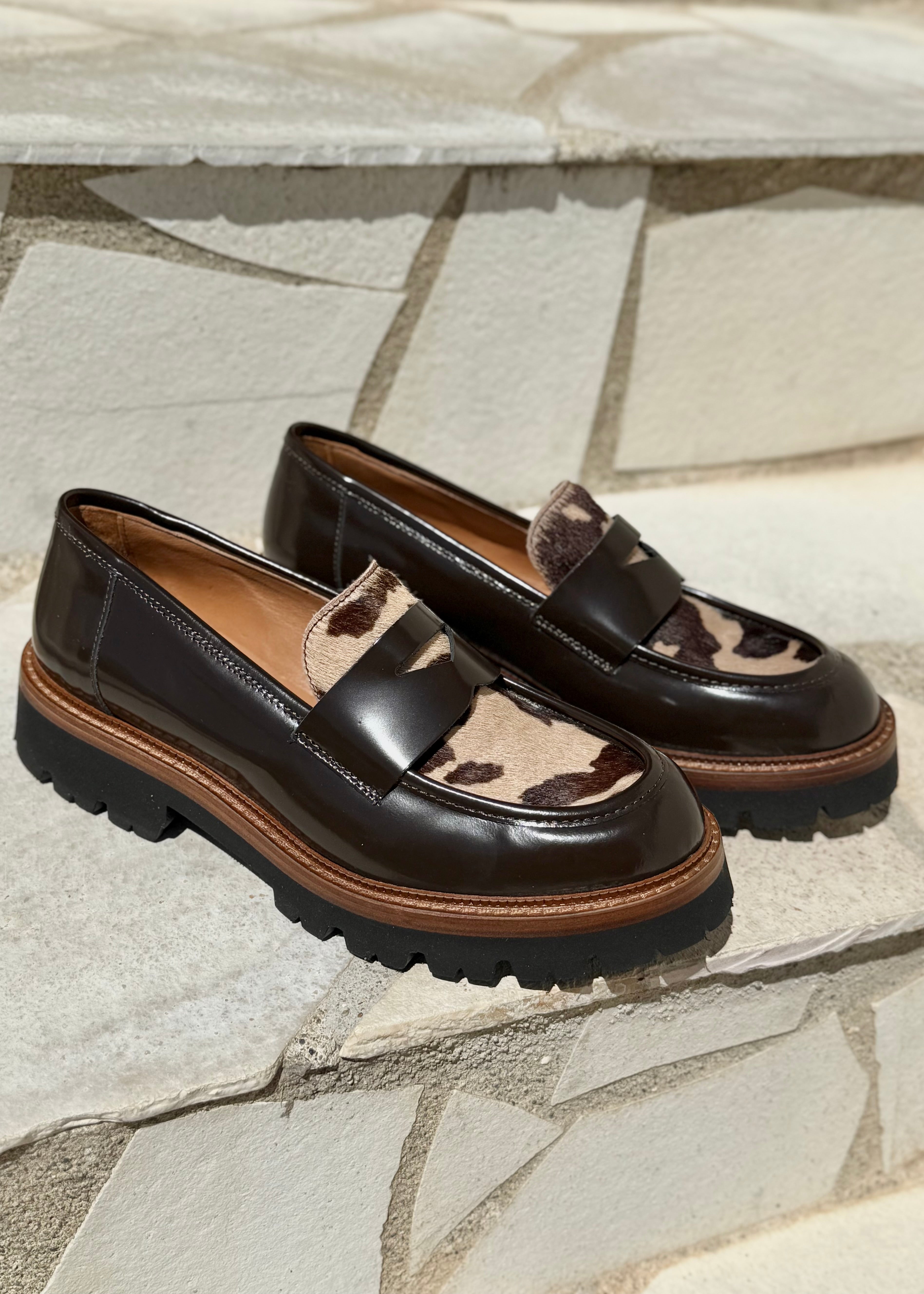 Mocassins Mat:20 Carrie 3276 Cow coffee Mat:20