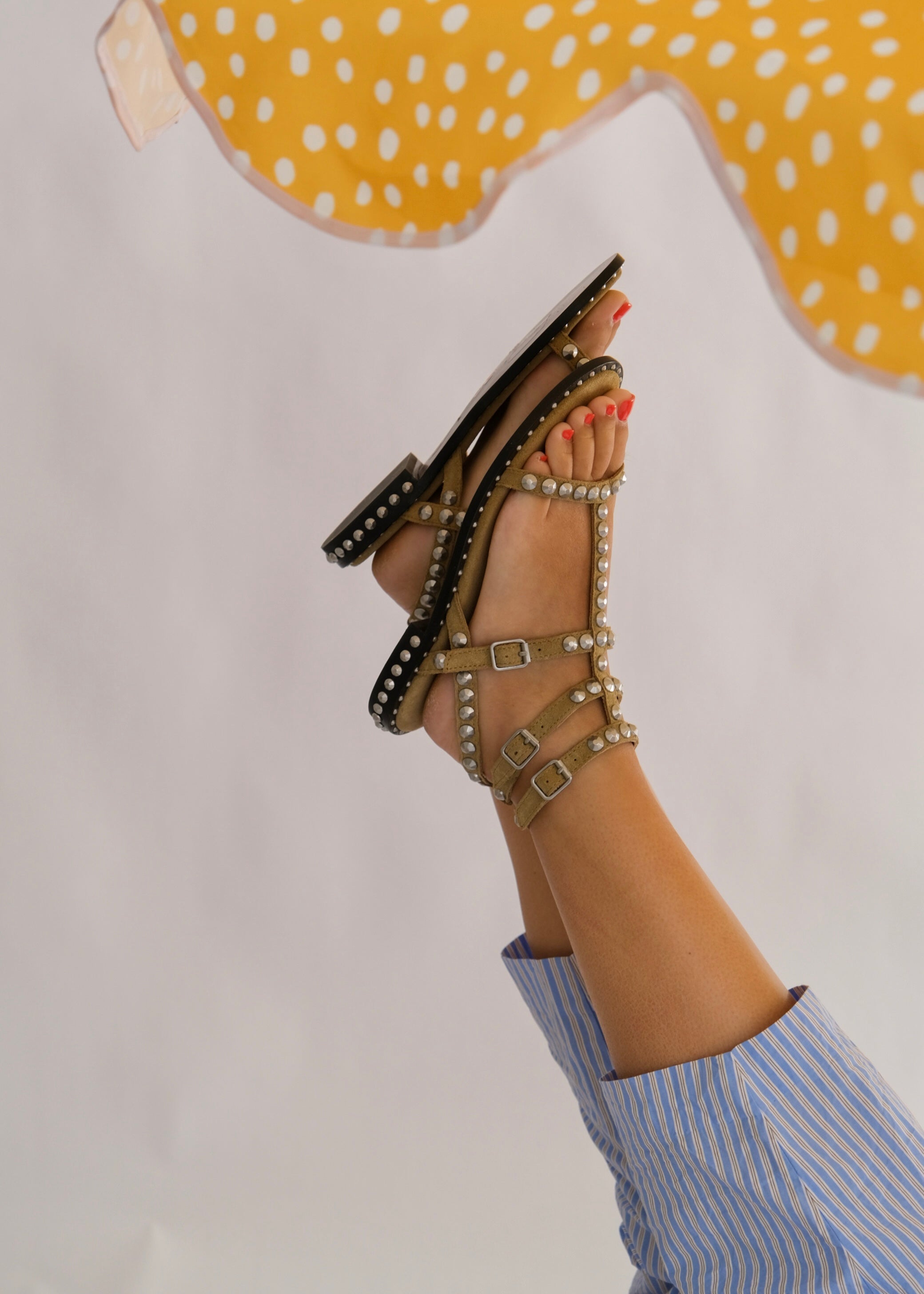 Sandales Ash Play Taupe suède Ash