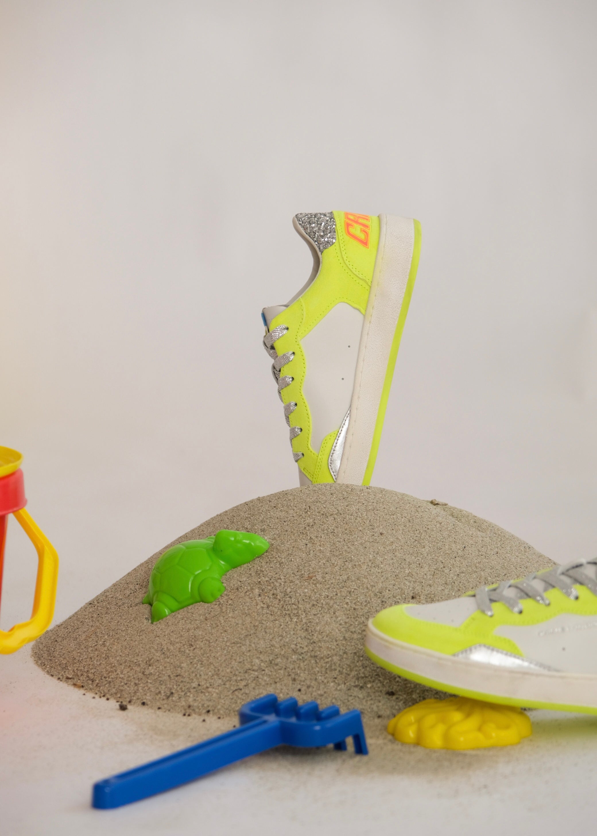 Baskets Crime London Chelsea Neon yellow Crime London