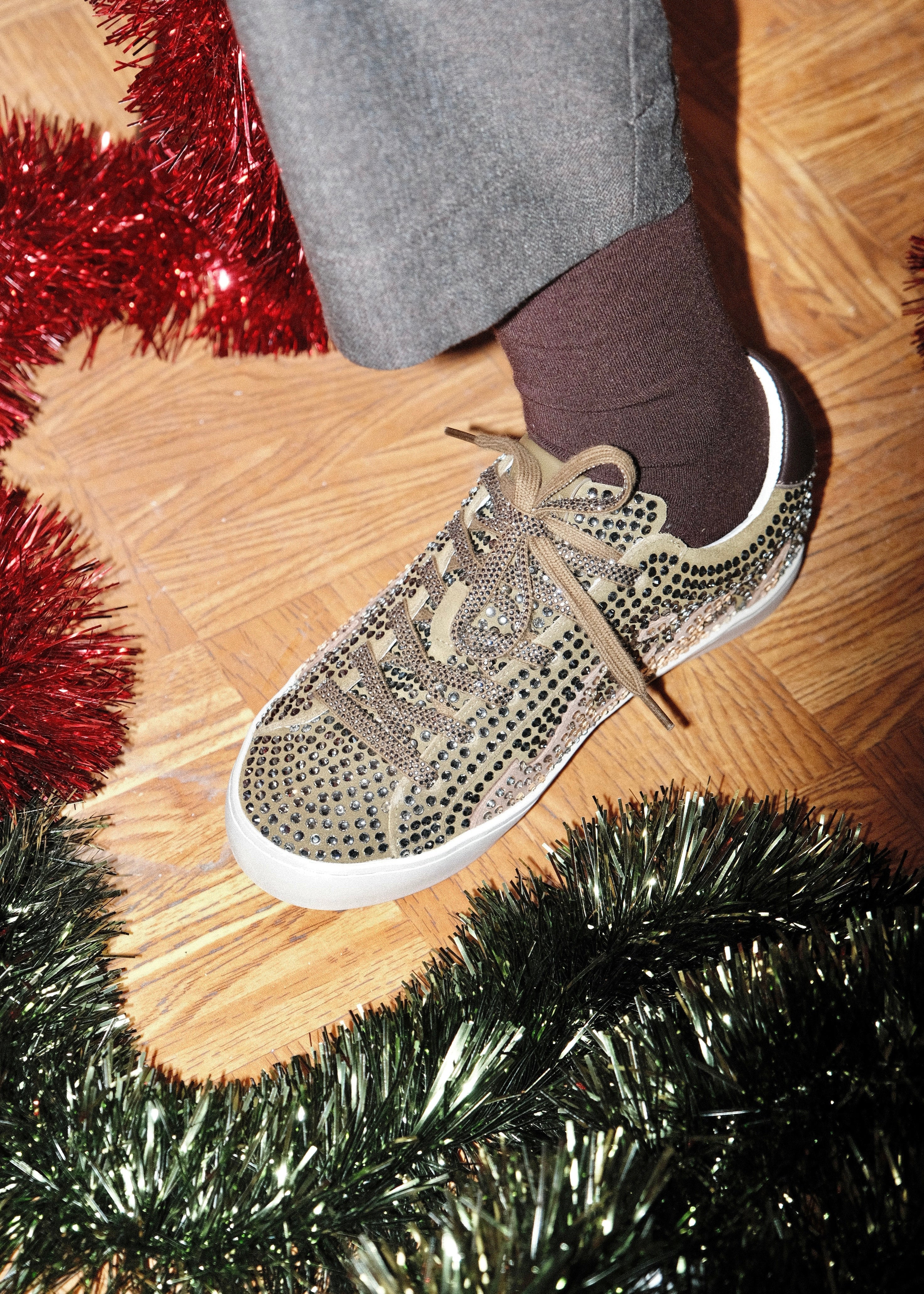 Baskets Gamin Dopamine Kaki full strass Gamin Universe