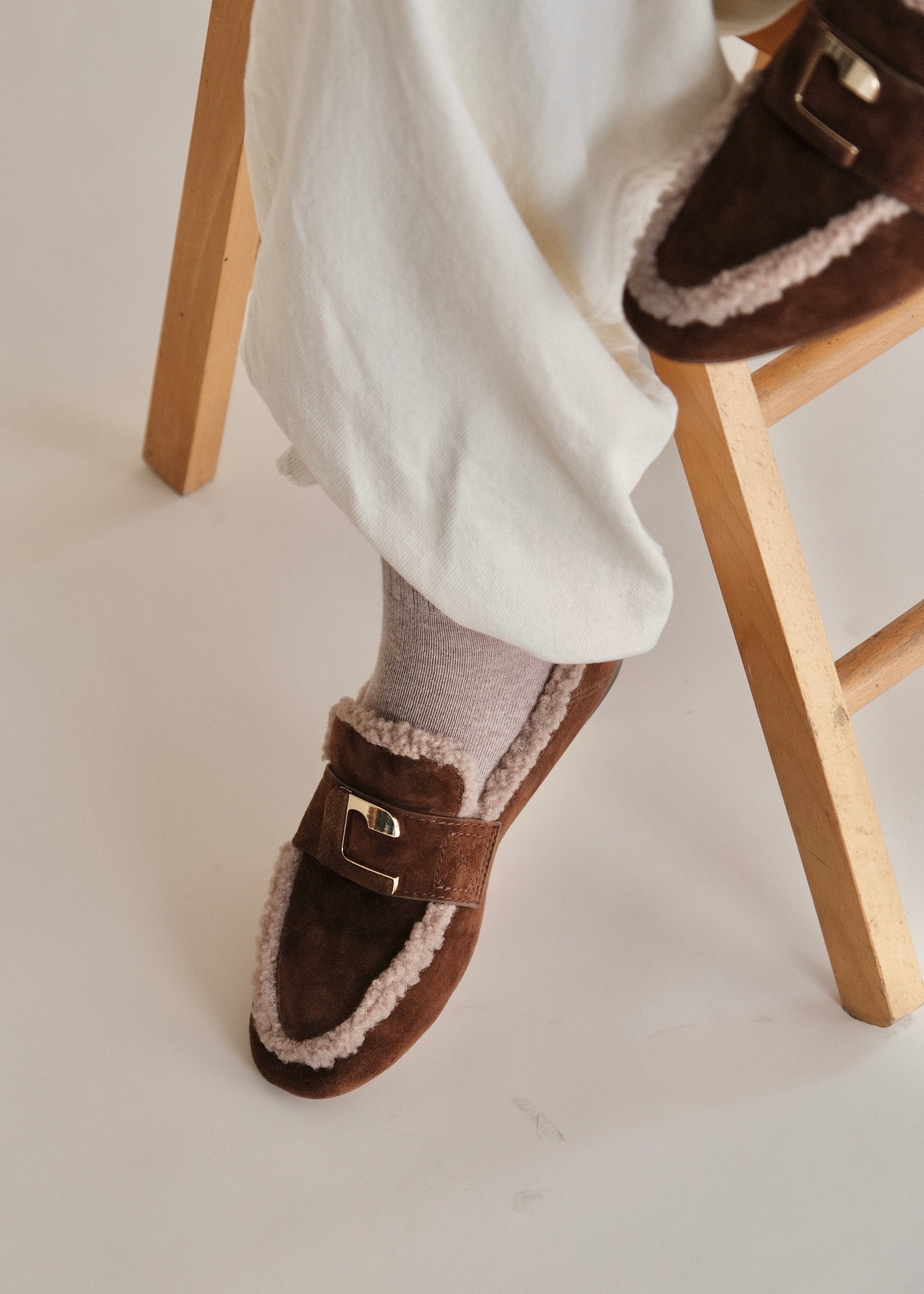 Mocassins Lola Cruz Lola cognac shearling Toral
