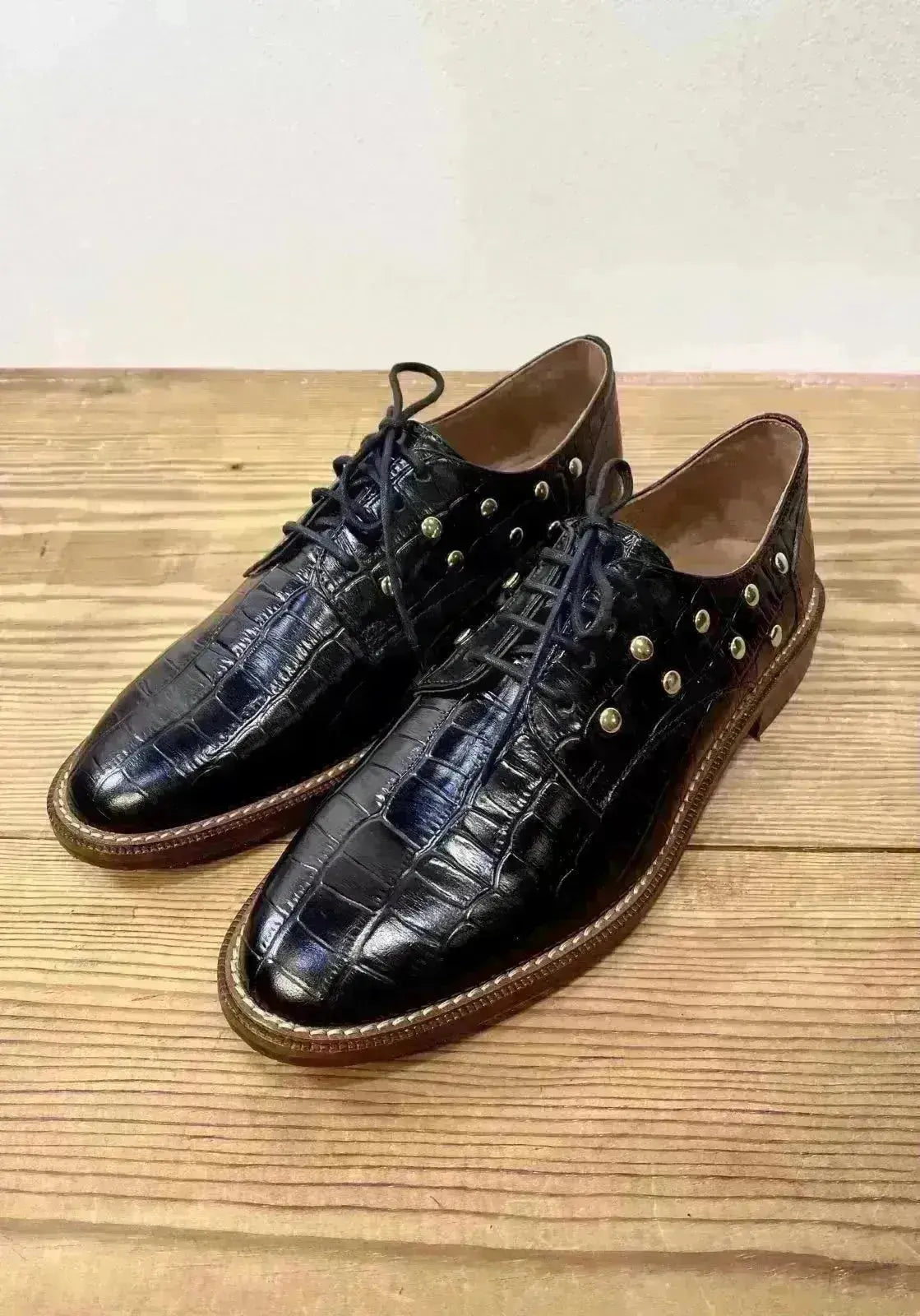 Derbies Call Lace Schmoove Print coco black Schmoove