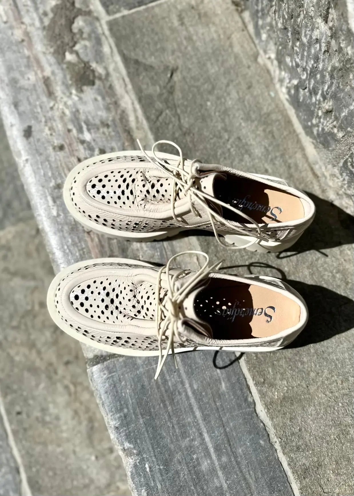 Derbies Semerdjian E007E5 vernis blanc Semerdjian