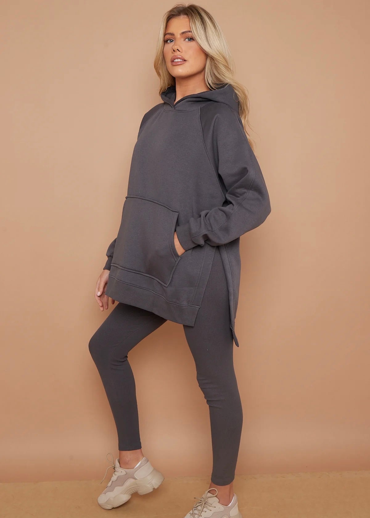 Ensemble oversized Sweat/legging gris L'adresse Corte