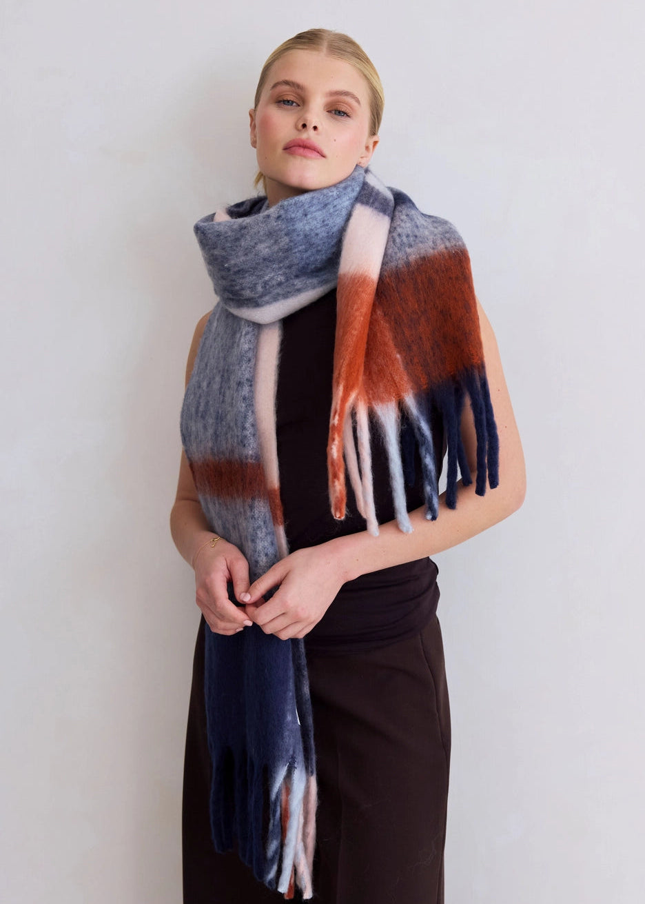 Écharpe Arctic Fox & Co - Navy check Arctic Fox and Co