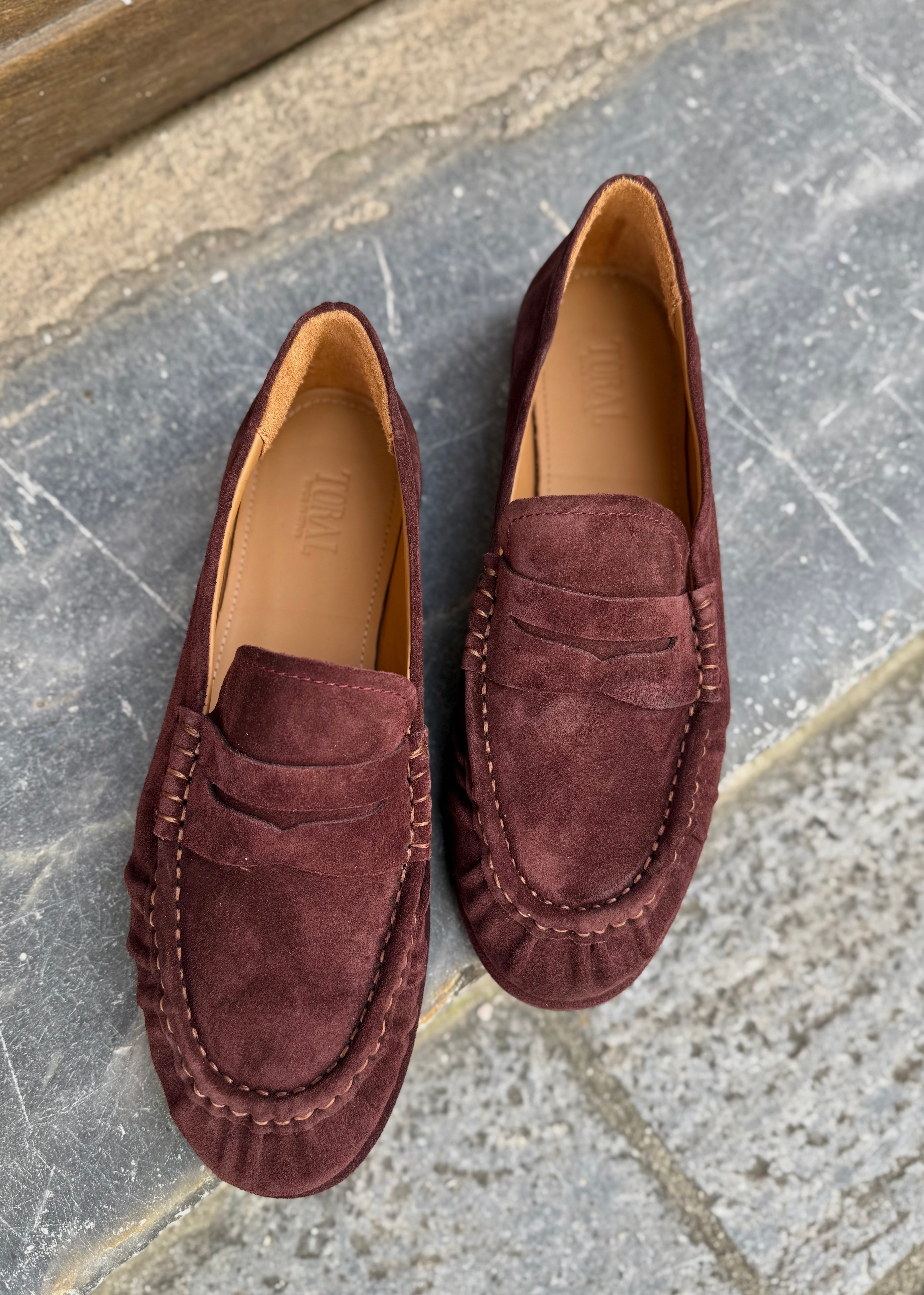 Mocassins Toral Frida suède chocolat Toral