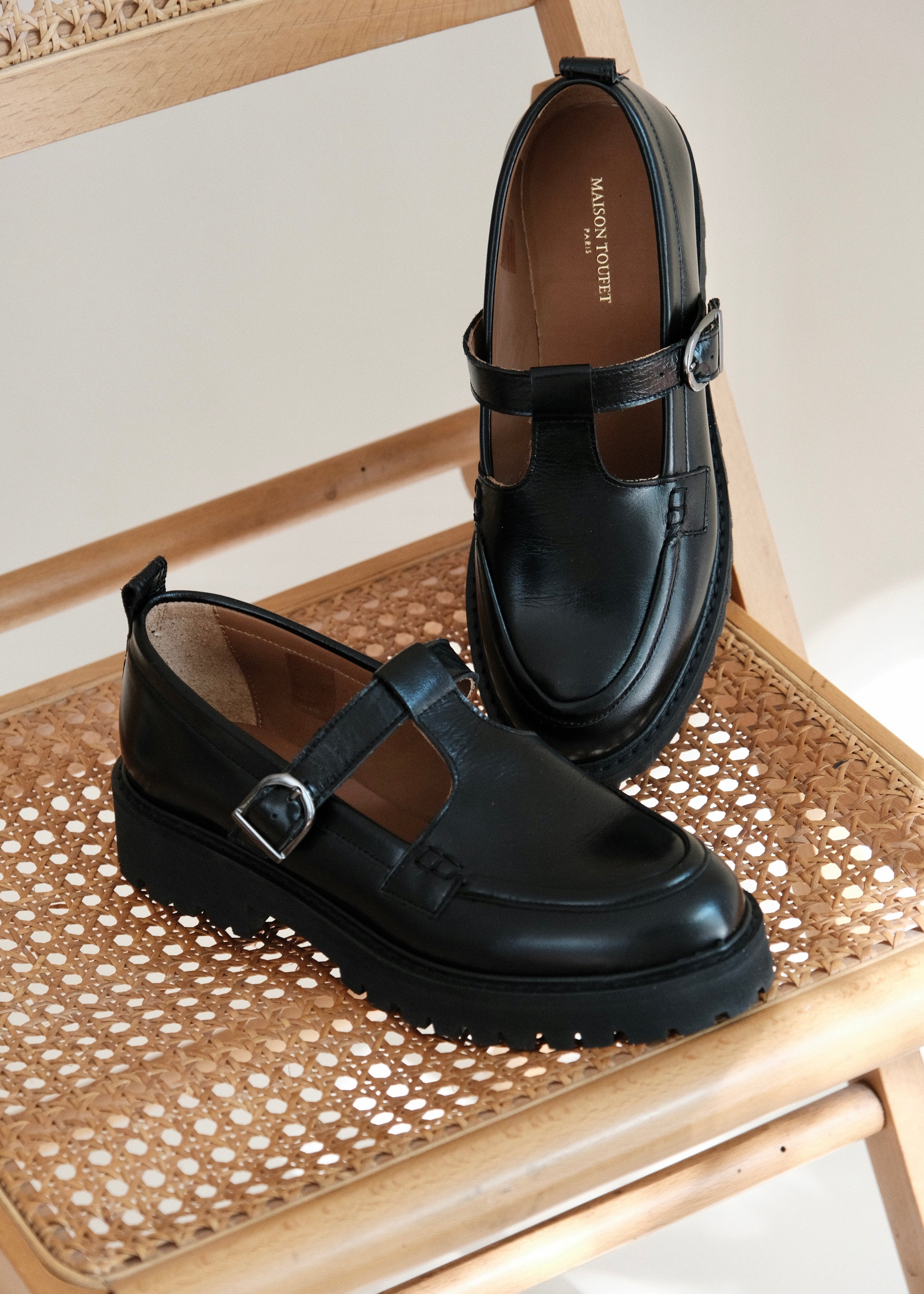 Mocassins Maison Toufet Andrea Noir Maison Toufet