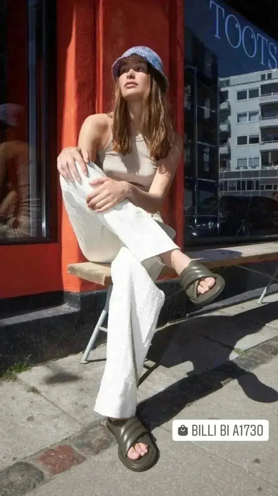 Mules Billi Bi a1730 Nappa Army Green Billi bi