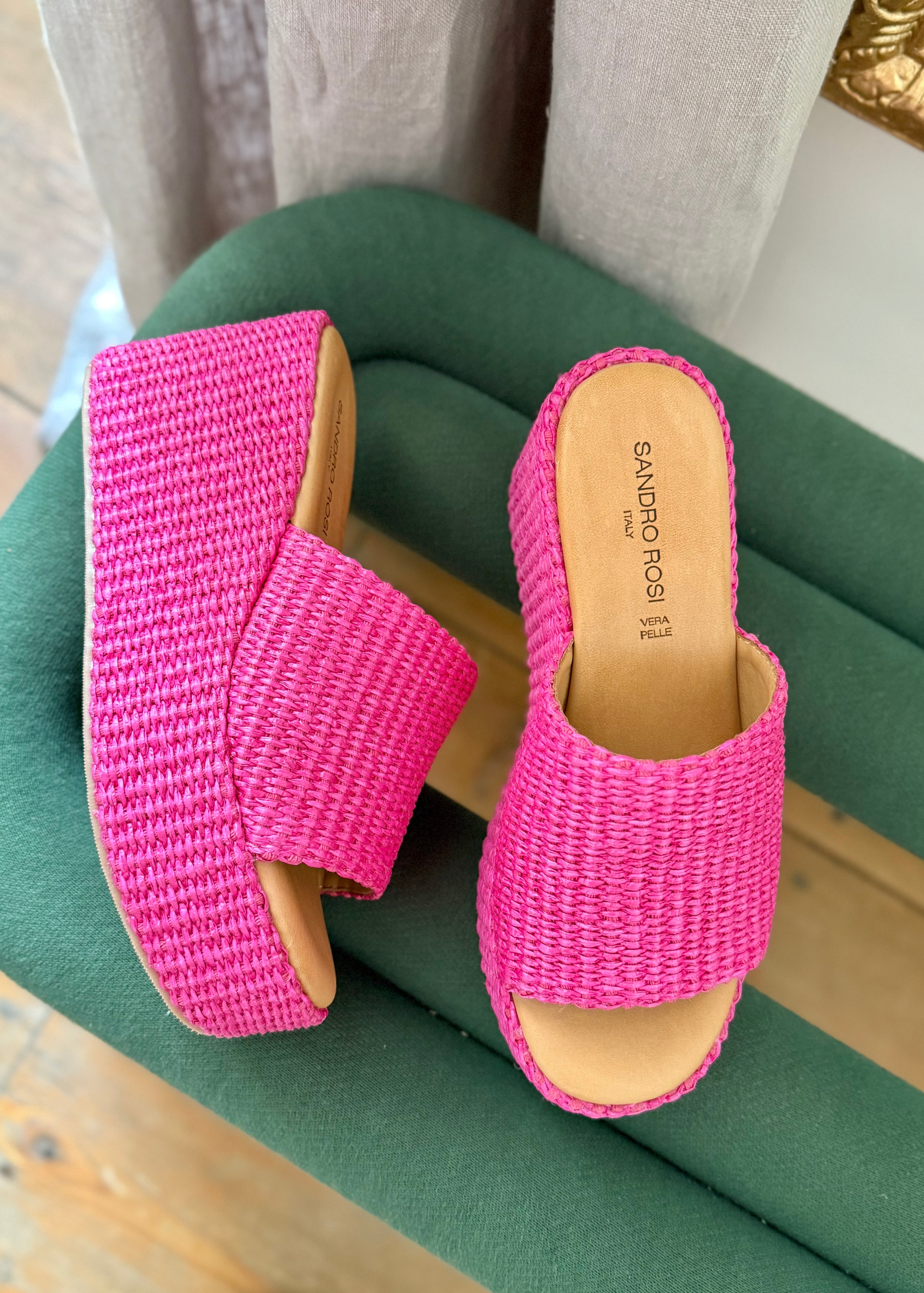 Mules compensées Sandro Rosi Fuxia Sandro Rosi