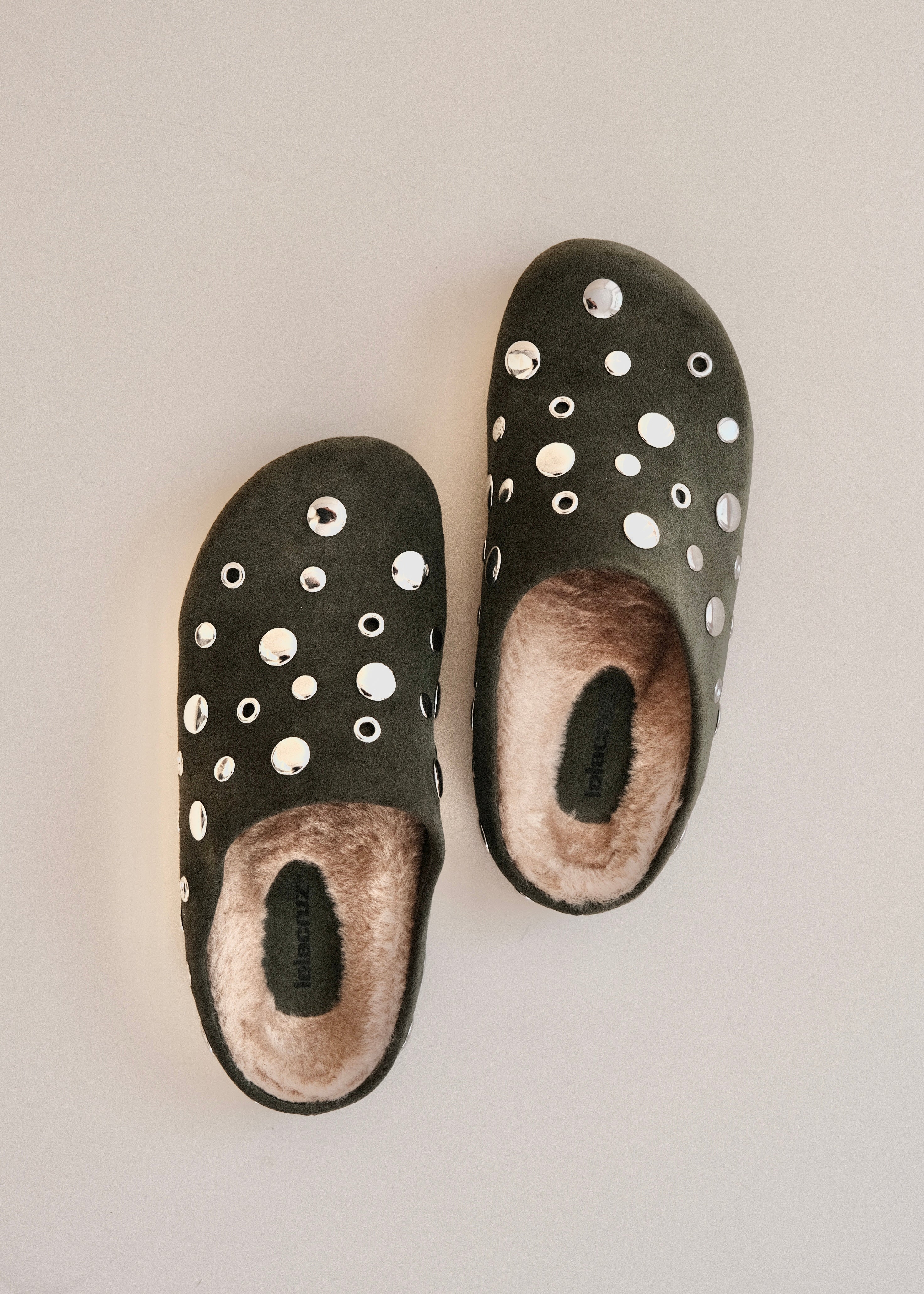 Mules plates Lola Cruz Aureline Oliva Lola Cruz