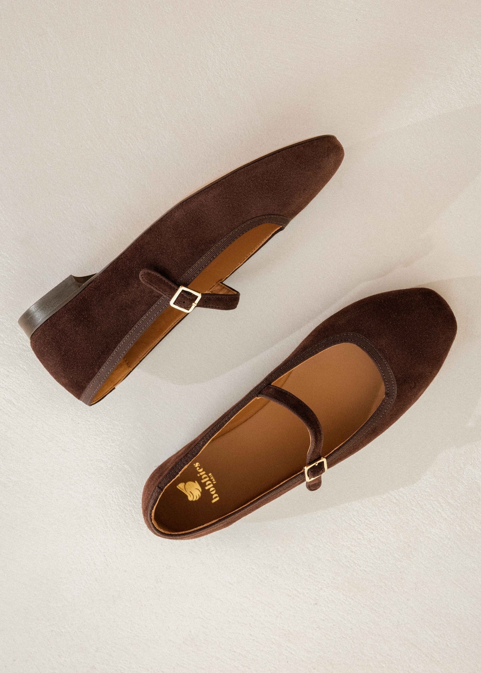 Ballerines Bobbies Nova marron truffé Bobbies